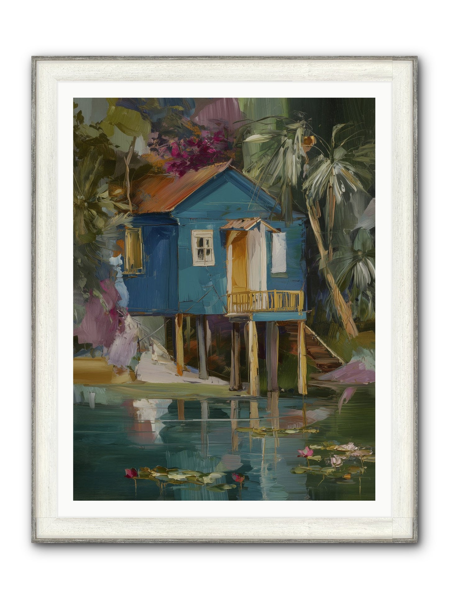 Where Magic Lives Framed Print - Driftwood White 36x48