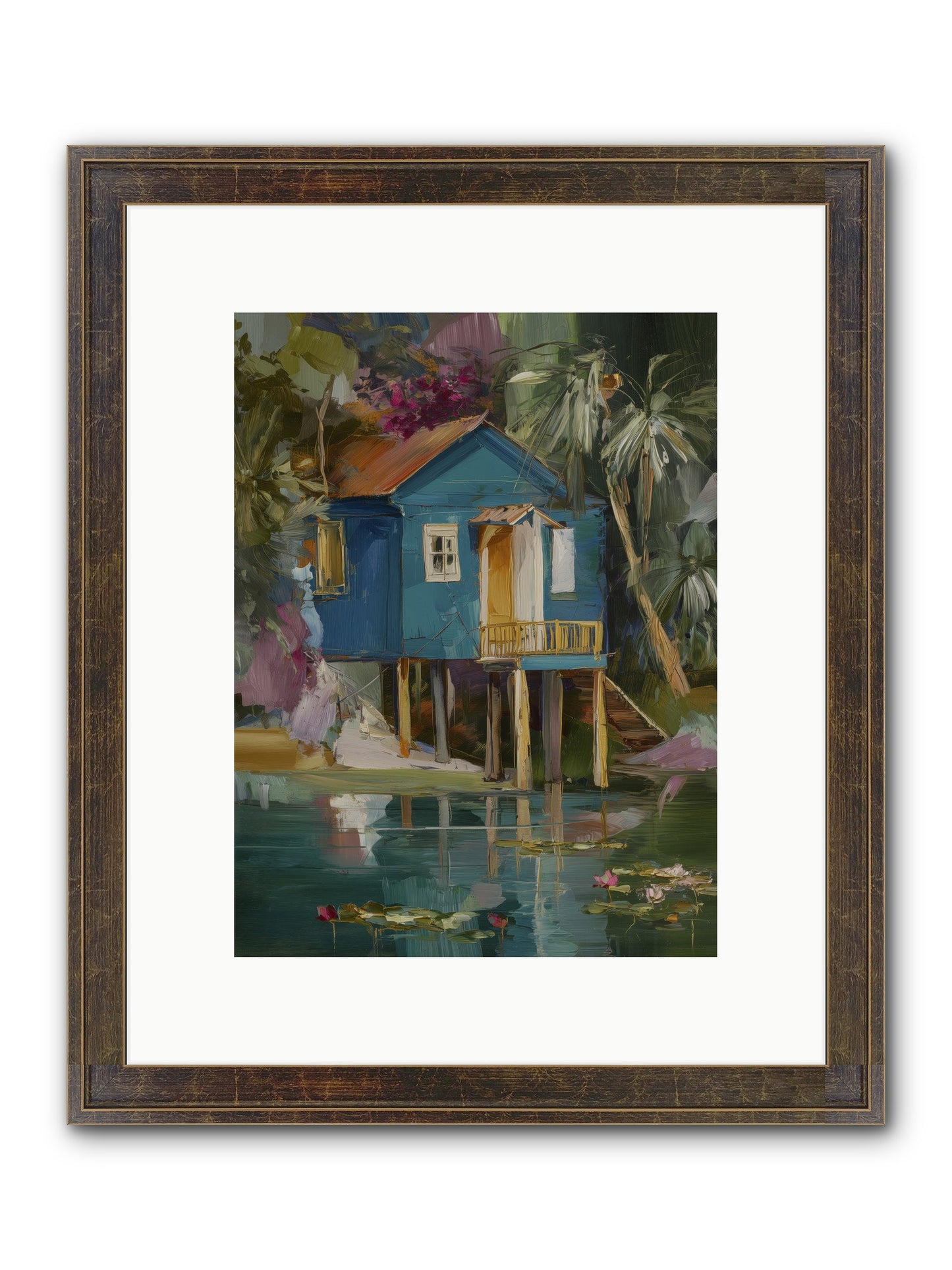 Where Magic Lives Framed Print - Slimwoods Black/Gold 9x12