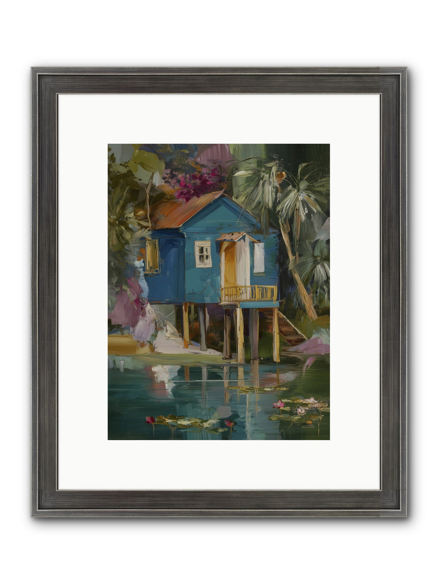 Where Magic Lives Framed Print - Slimwoods Black/Silver 9x12