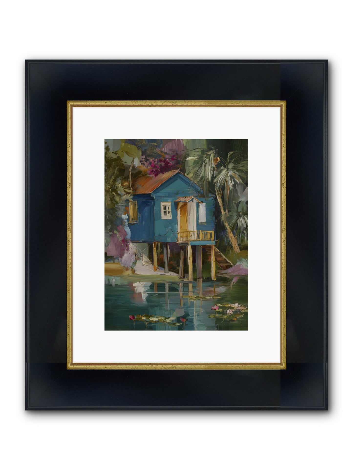 Where Magic Lives Framed Print - Wide Black w/Gold 9x12