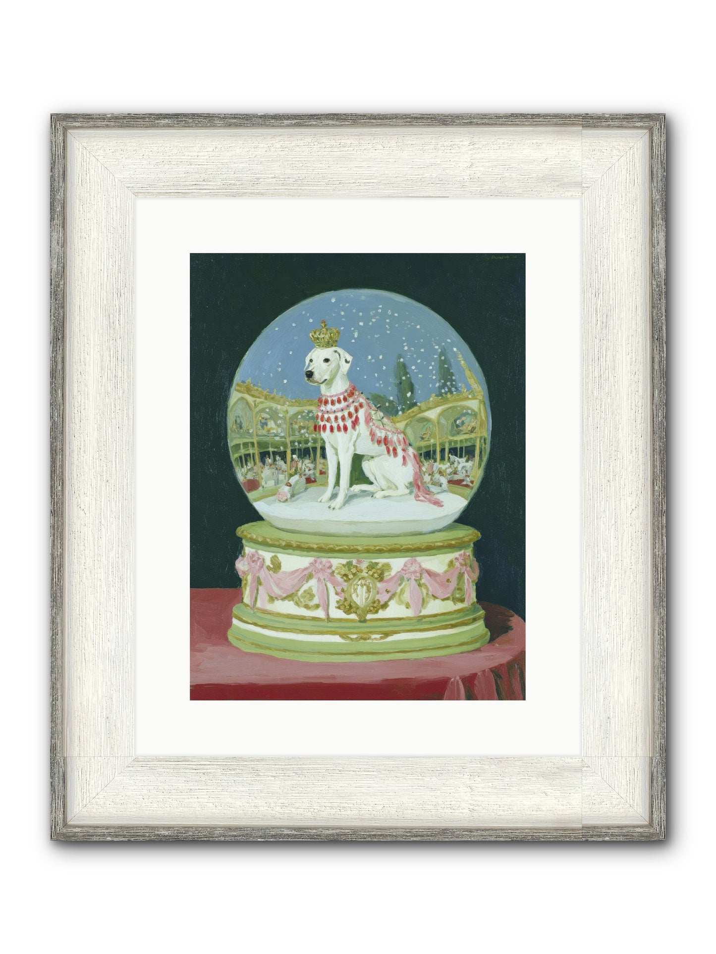 Where Merriment Lives Framed Print - Driftwood White 12x16