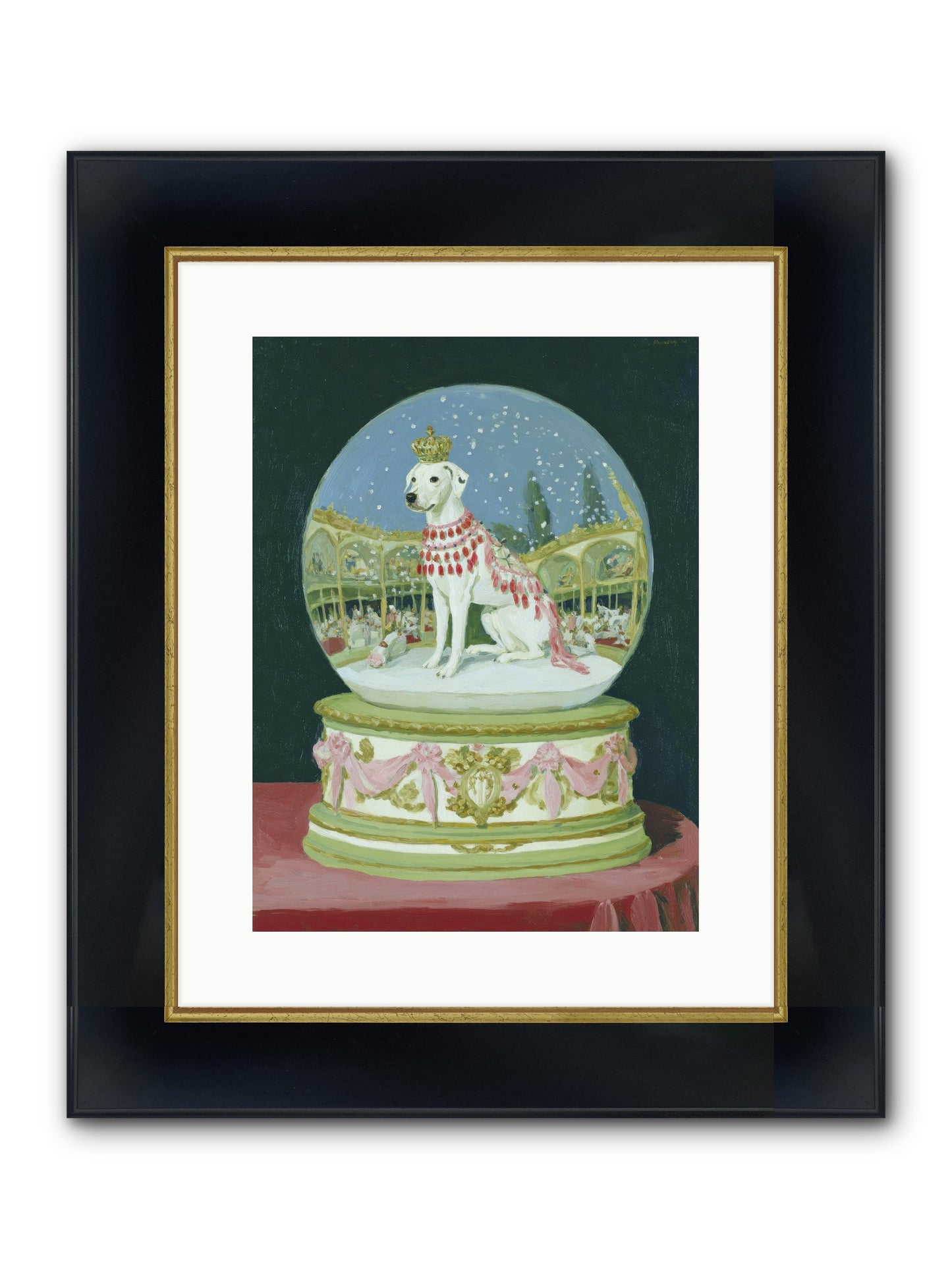 Where Merriment Lives Framed Print - Wide Black w/Gold 12x16