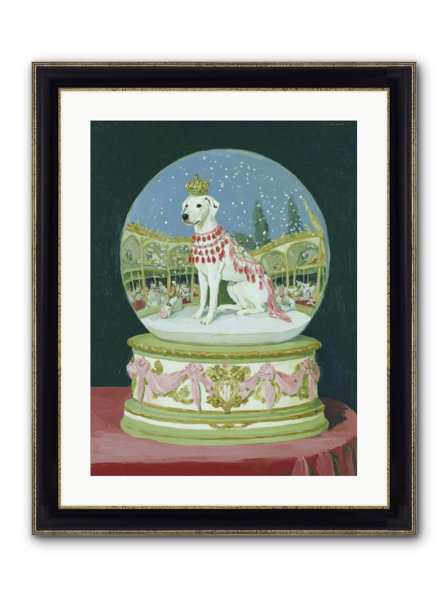 Where Merriment Lives Framed Print - Black & Gold 18x24