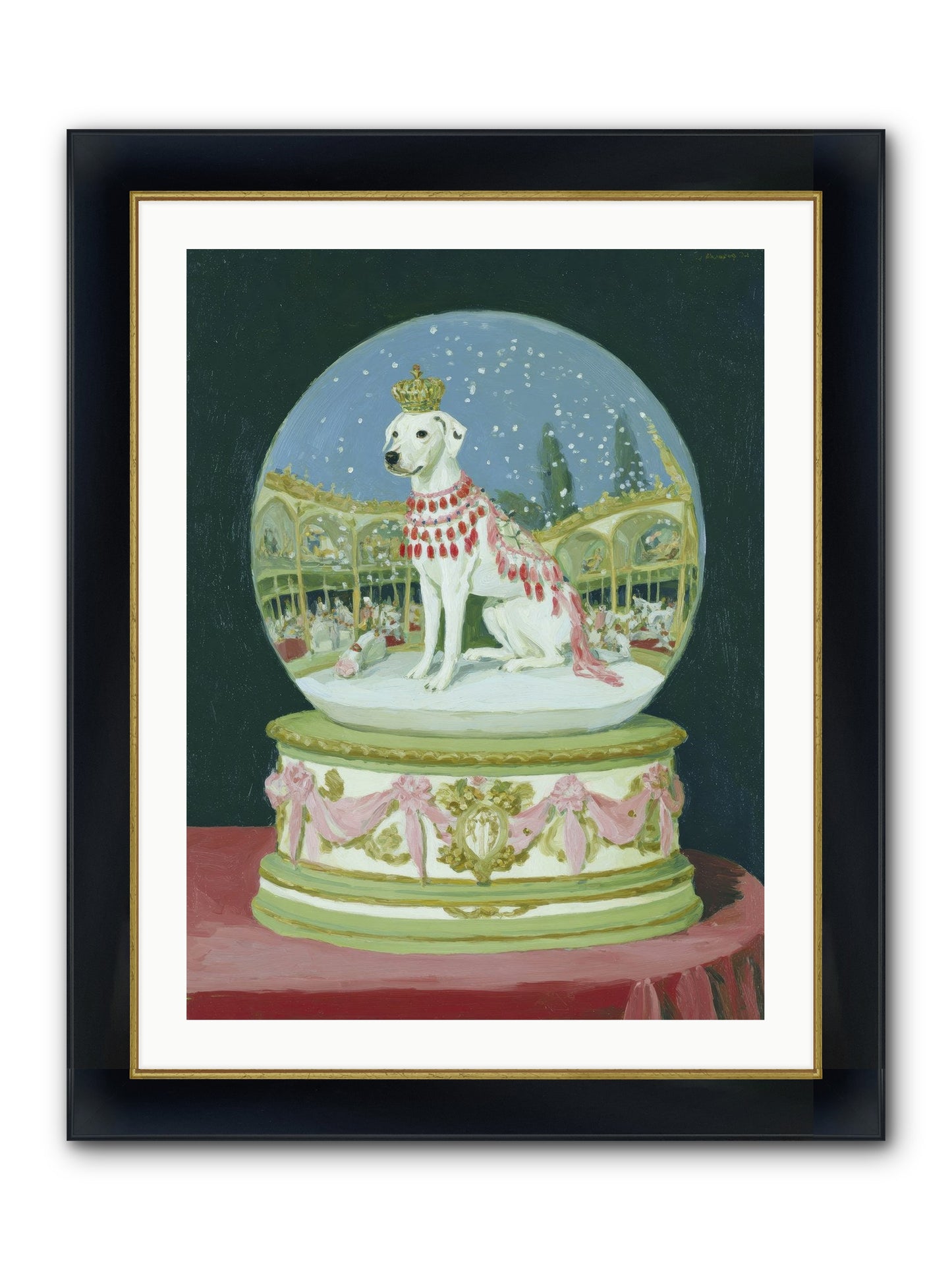 Where Merriment Lives Framed Print - Wide Black w/Gold 24x32