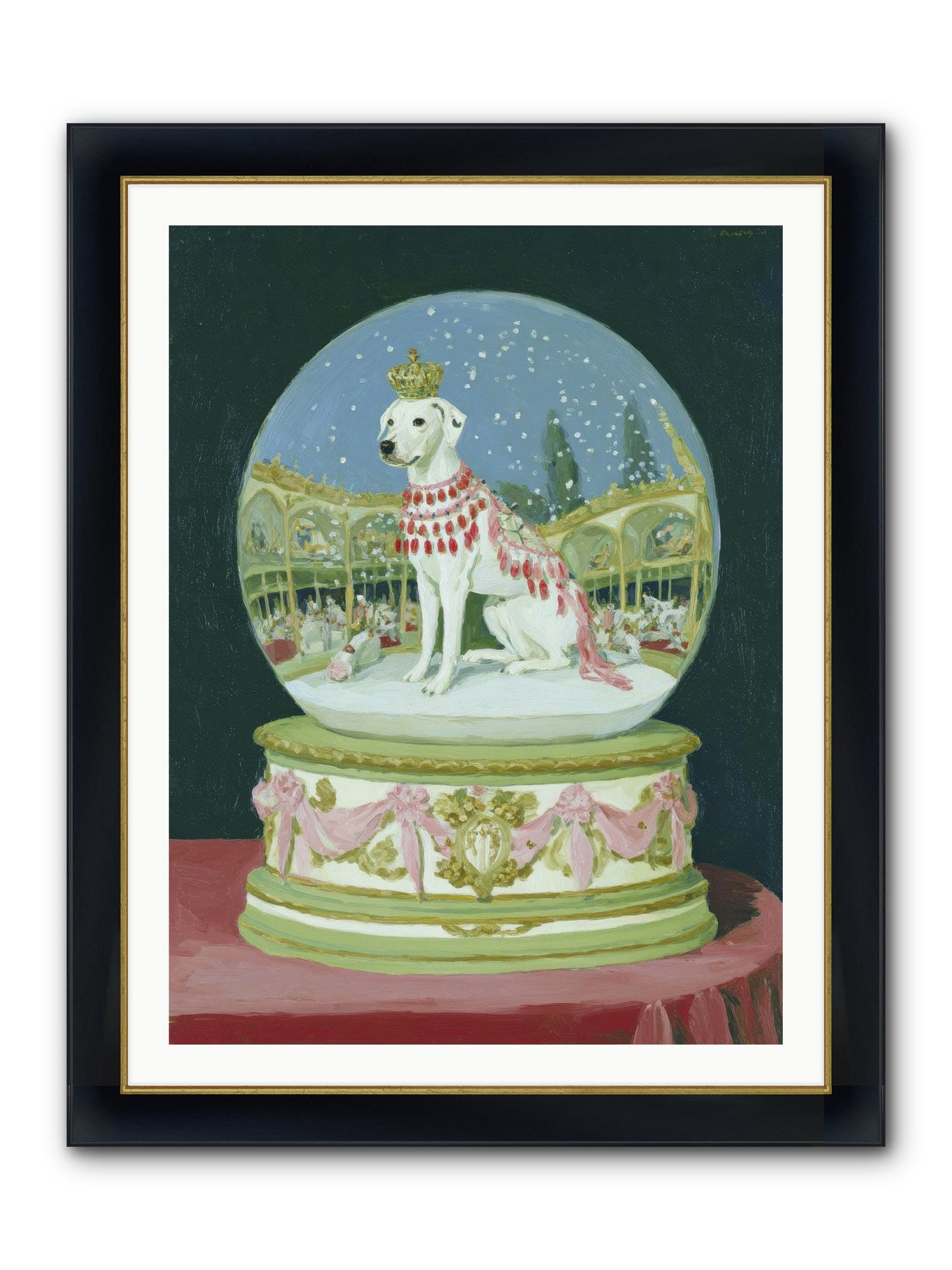 Where Merriment Lives Framed Print - Wide Black w/Gold 30x40