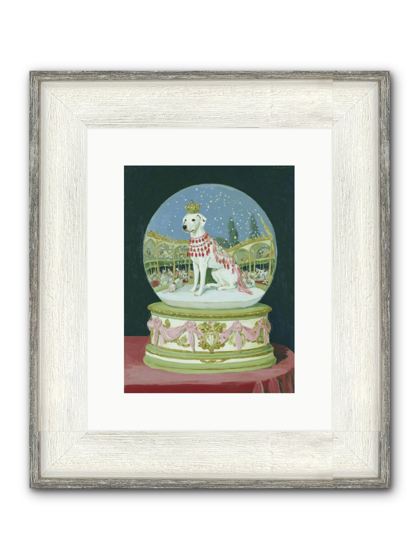 Where Merriment Lives Framed Print - Driftwood White 9x12