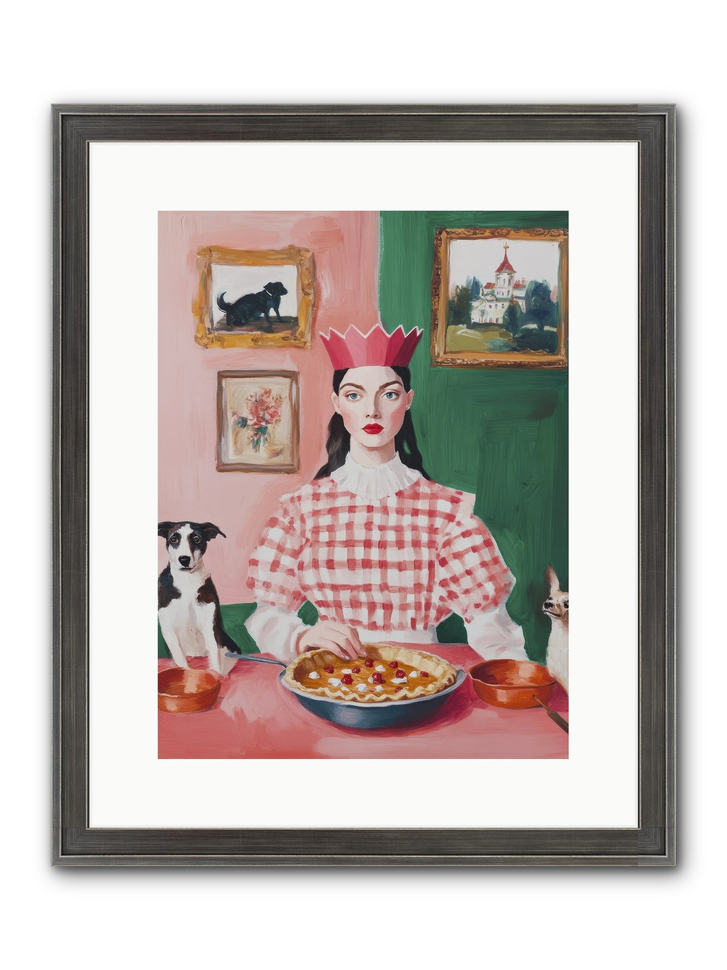 Where Pie Becomes Poetry Framed Print - Slimwoods Black/Silver 12x16