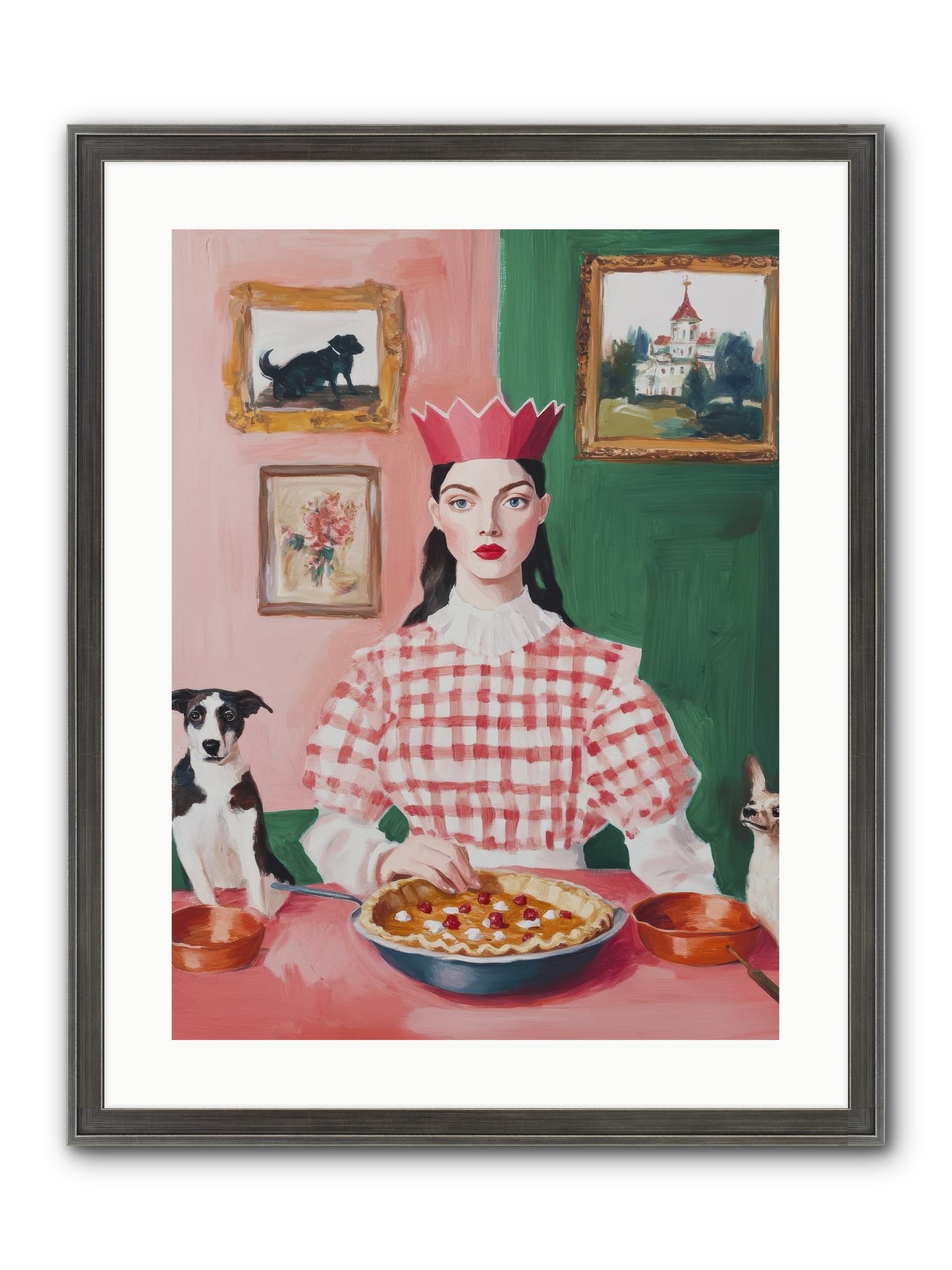 Where Pie Becomes Poetry Framed Print - Slimwoods Black/Silver 18x24