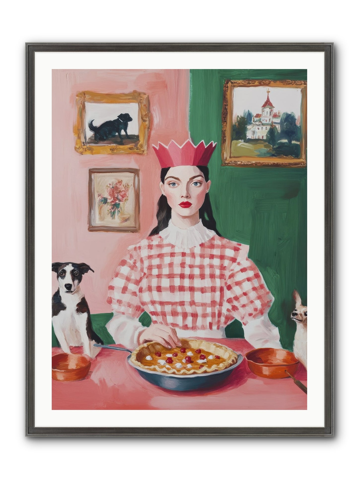 Where Pie Becomes Poetry Framed Print - Slimwoods Black/Silver 30x40