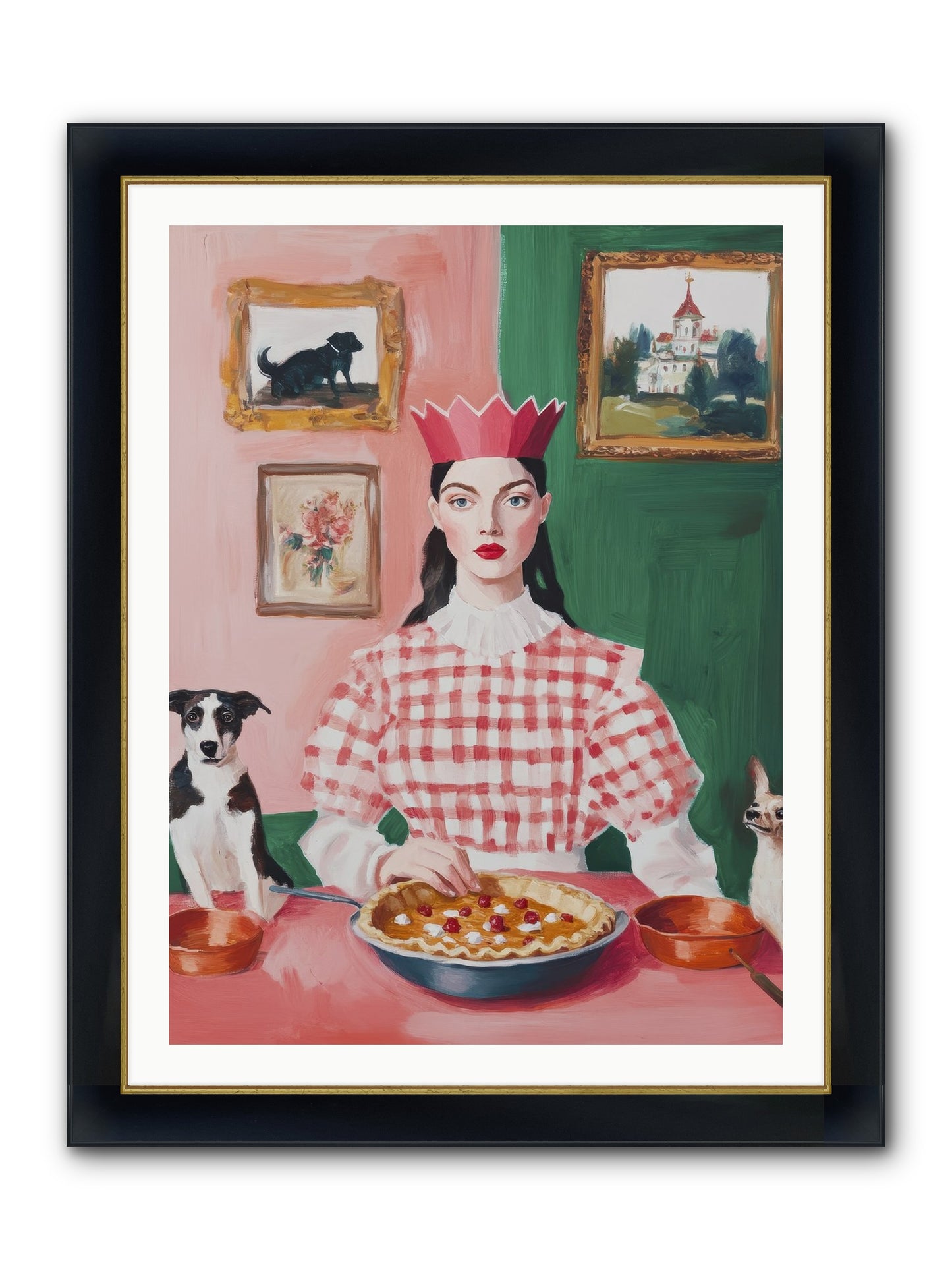 Where Pie Becomes Poetry Framed Print - Wide Black w/Gold 30x40