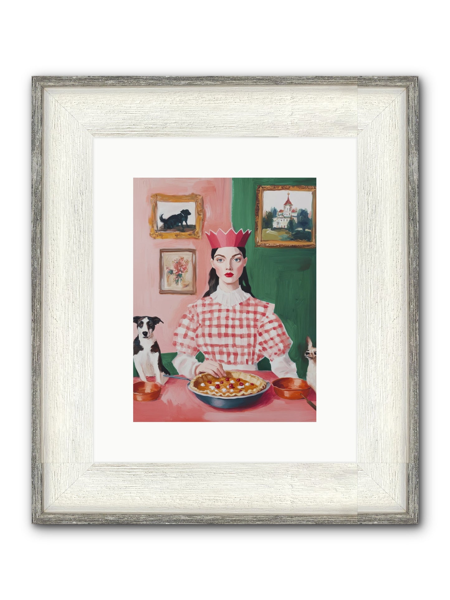 Where Pie Becomes Poetry Framed Print - Driftwood White 9x12