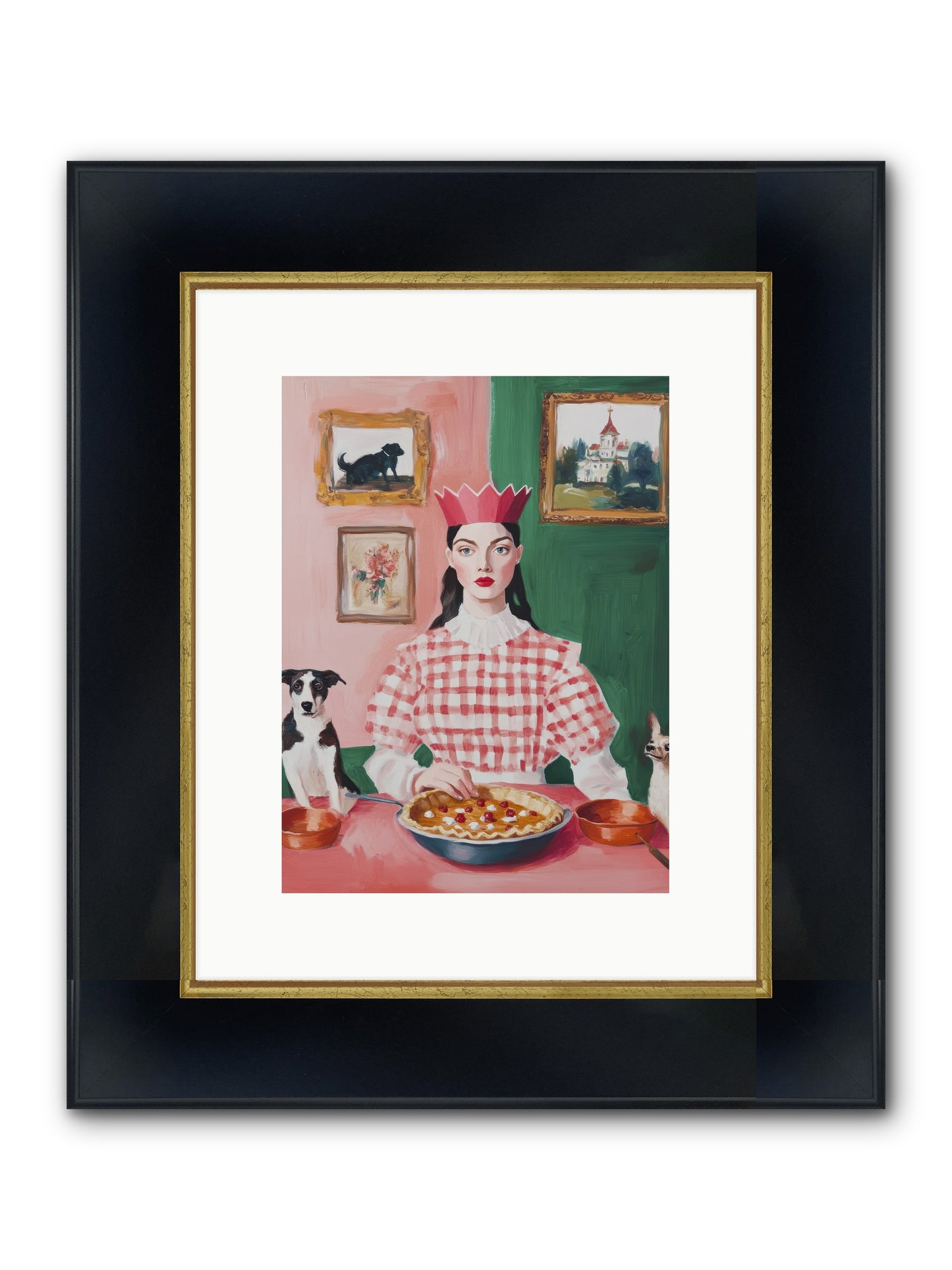 Where Pie Becomes Poetry Framed Print - Wide Black w/Gold 9x12