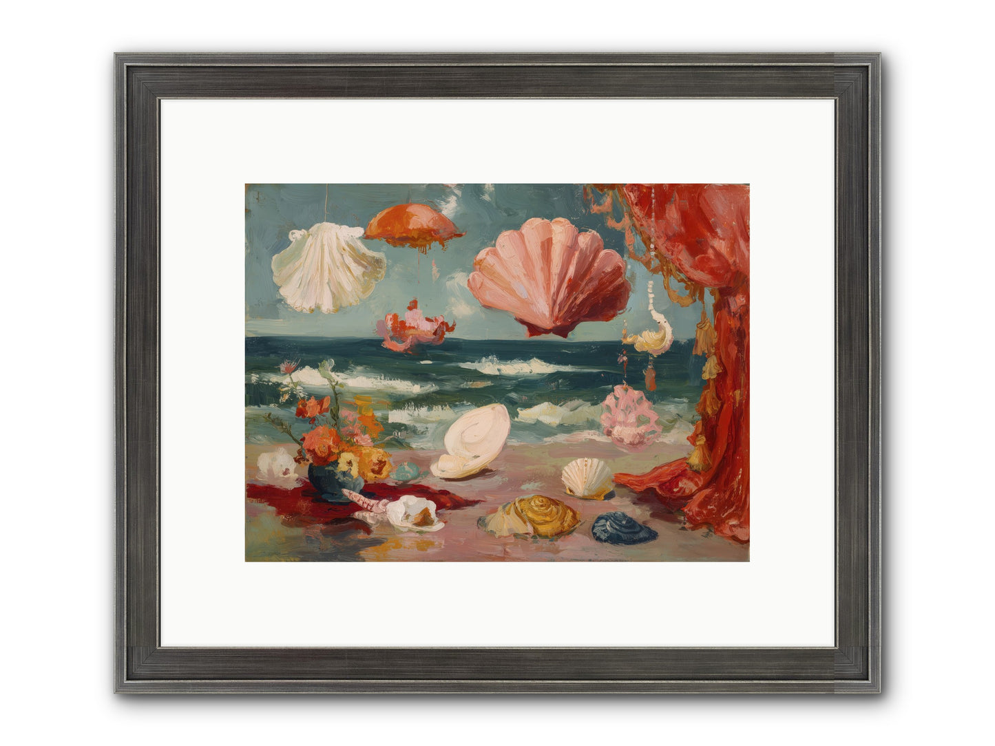 Where Puccini Composed Framed Print - Slimwoods Black/Silver 12x9
