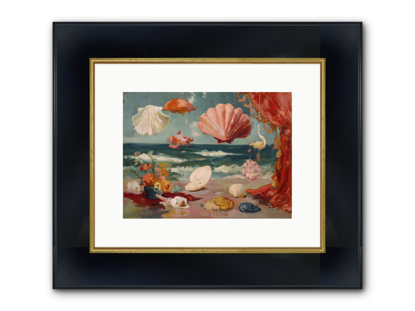 Where Puccini Composed Framed Print - Wide Black w/Gold 12x9