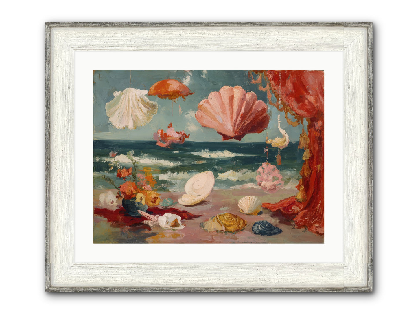 Where Puccini Composed Framed Print - Driftwood White 24x18