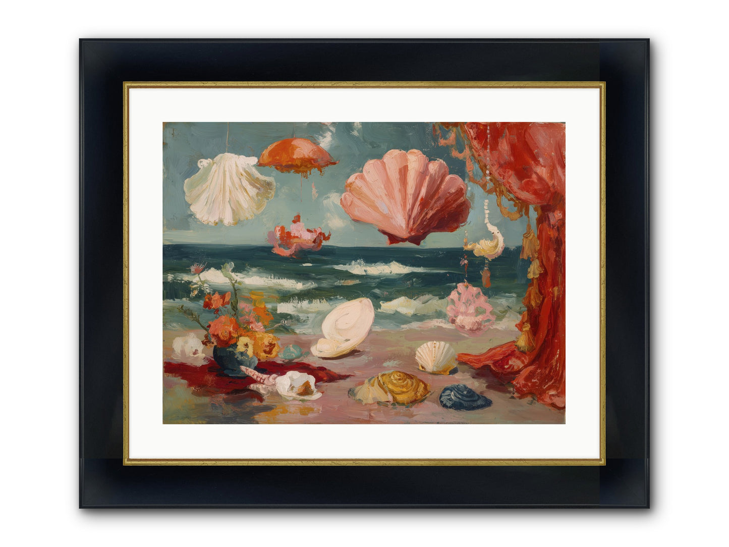 Where Puccini Composed Framed Print - Wide Black w/Gold 24x18