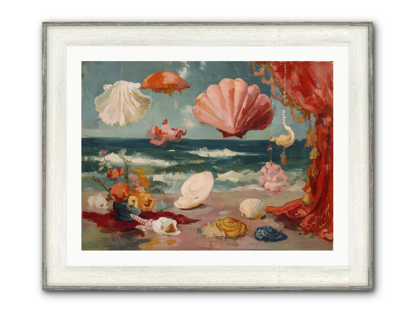 Where Puccini Composed Framed Print - Driftwood White 32x24