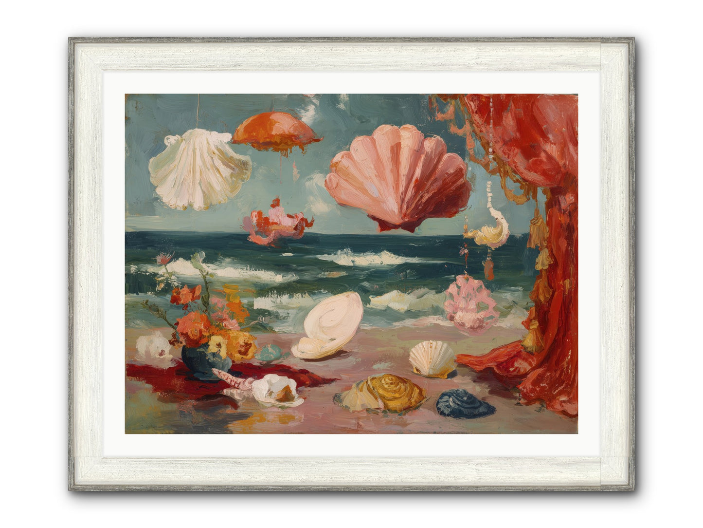 Where Puccini Composed Framed Print - Driftwood White 40x30