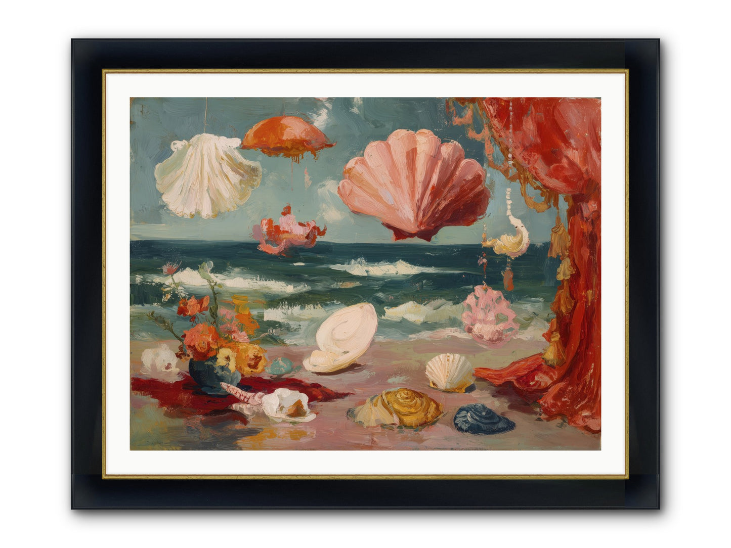 Where Puccini Composed Framed Print - Wide Black w/Gold 40x30
