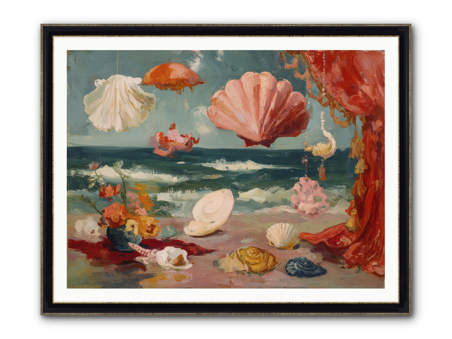 Where Puccini Composed Framed Print - Black & Gold 48x36