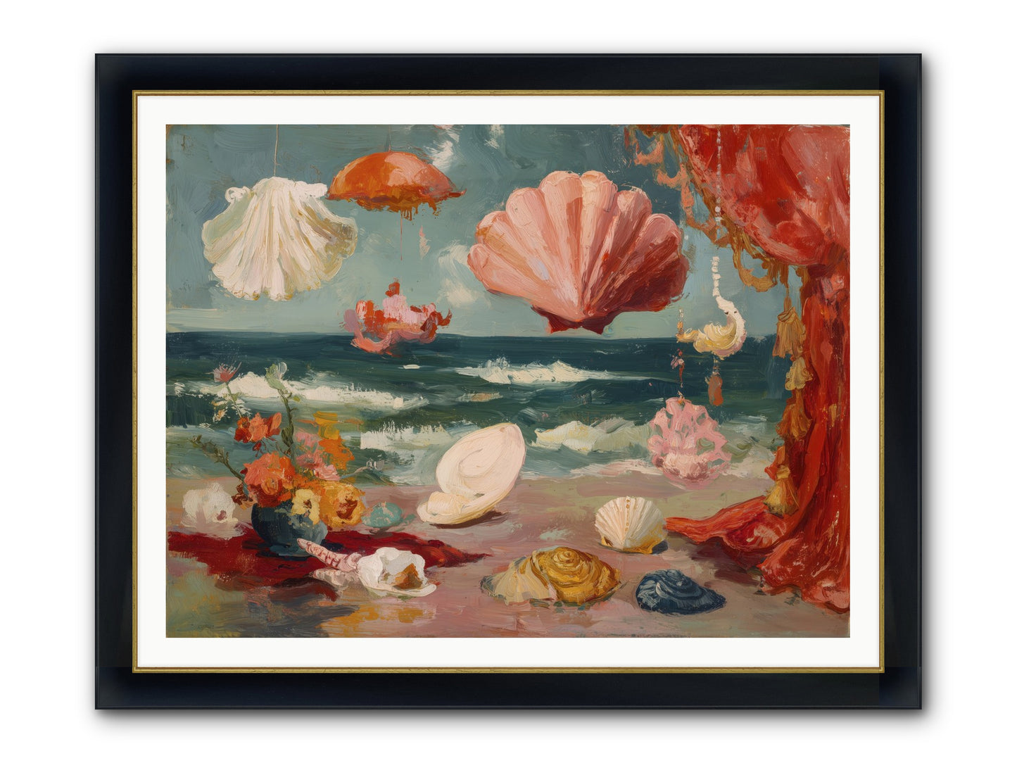 Where Puccini Composed Framed Print - Wide Black w/Gold 48x36