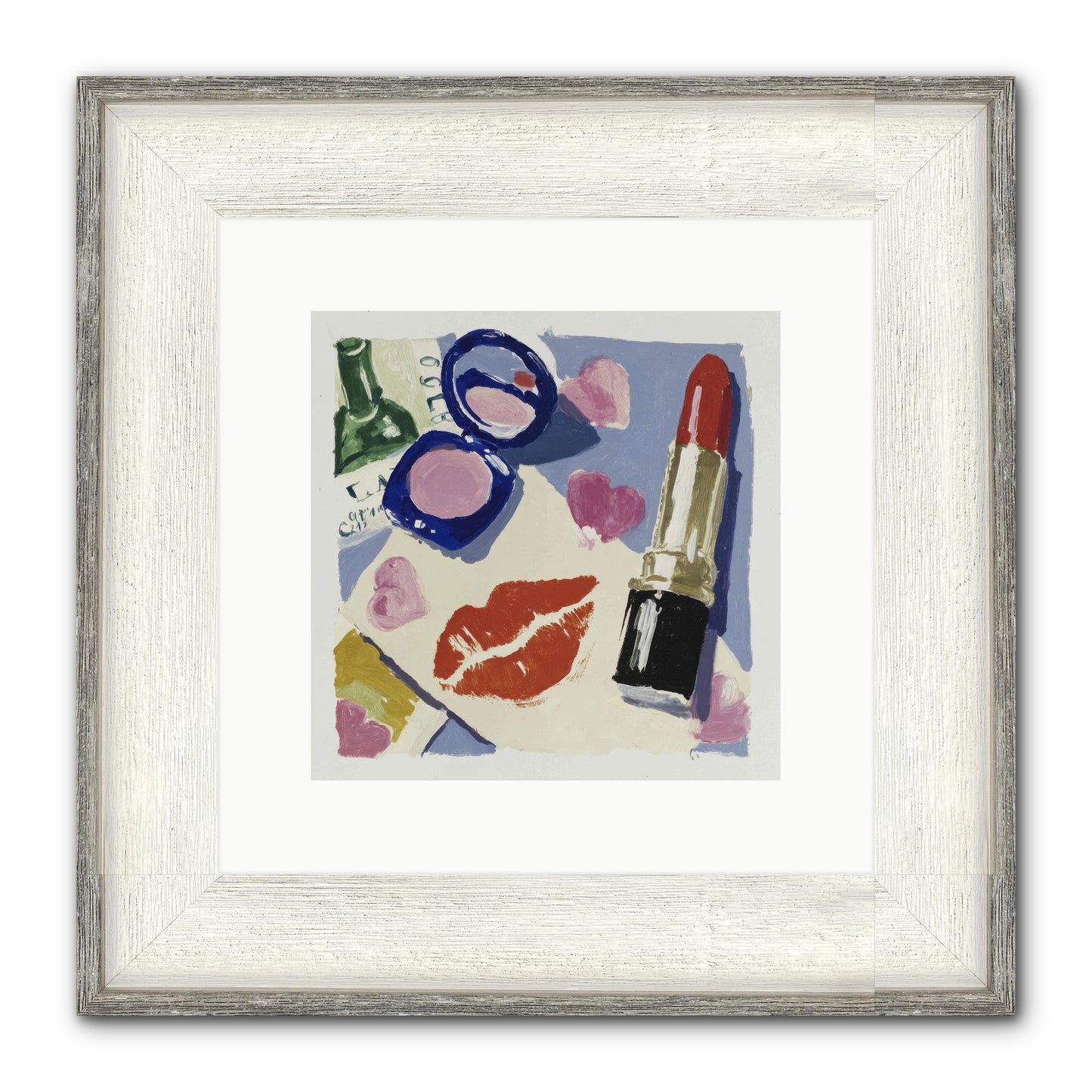 Where Romance Lives Eternal Framed Print - Driftwood White 10x10