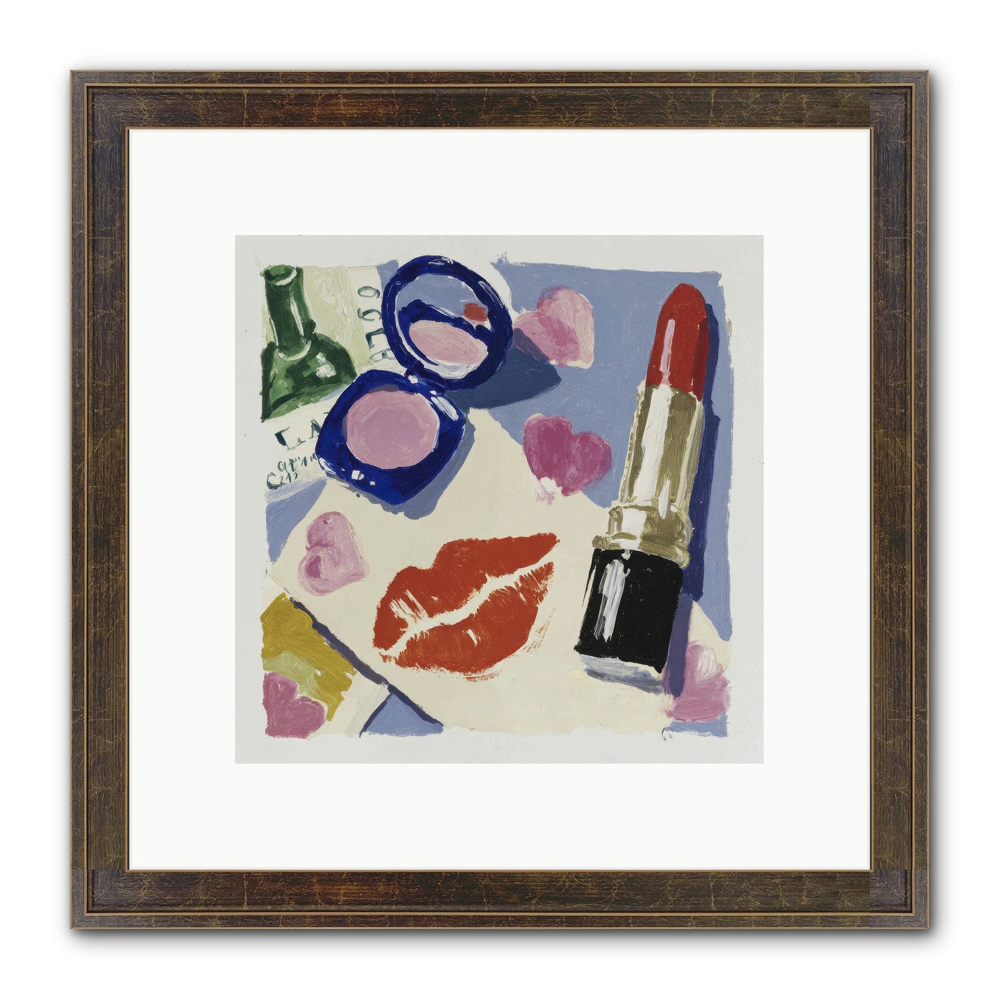 Where Romance Lives Eternal Framed Print - Slimwoods Black/Gold 10x10