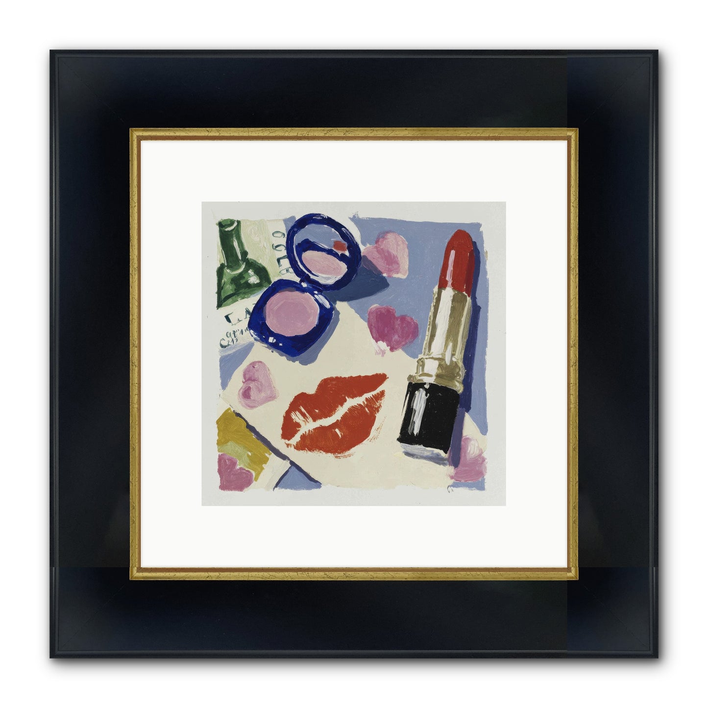Where Romance Lives Eternal Framed Print - Wide Black w/Gold 10x10