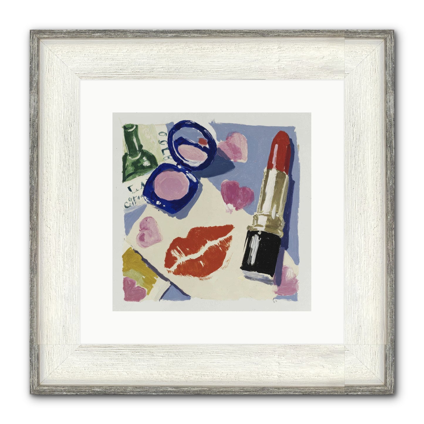 Where Romance Lives Eternal Framed Print - Driftwood White 12x12