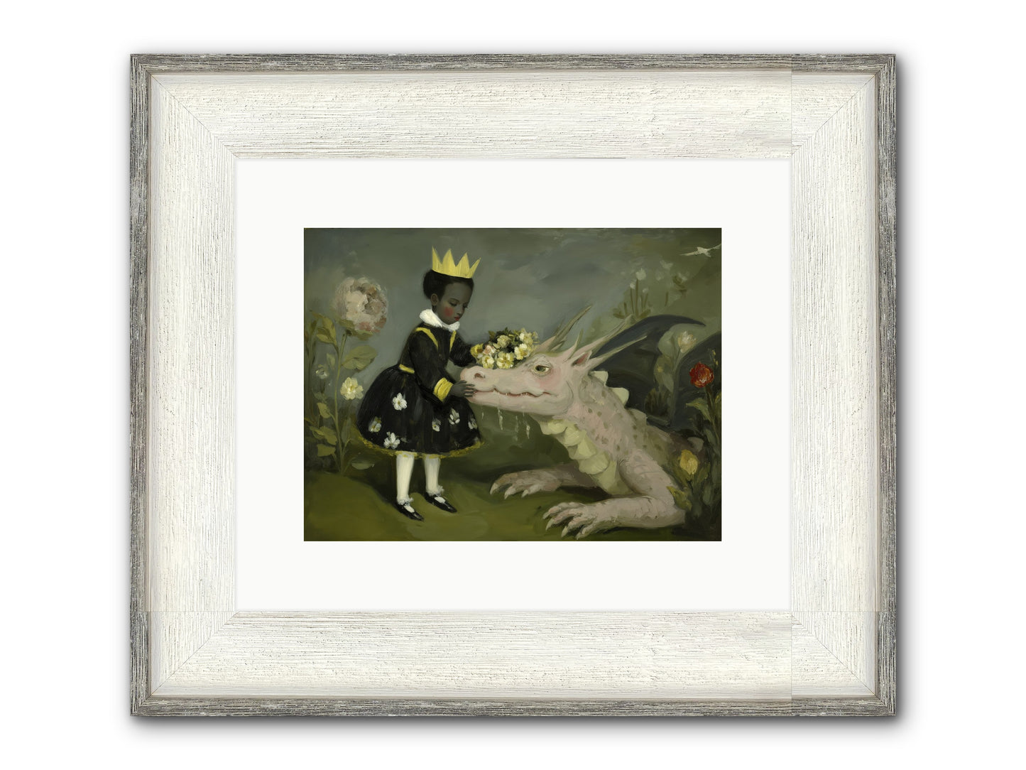 Where Scales Meet Wonder Framed Print - Driftwood White 12x9