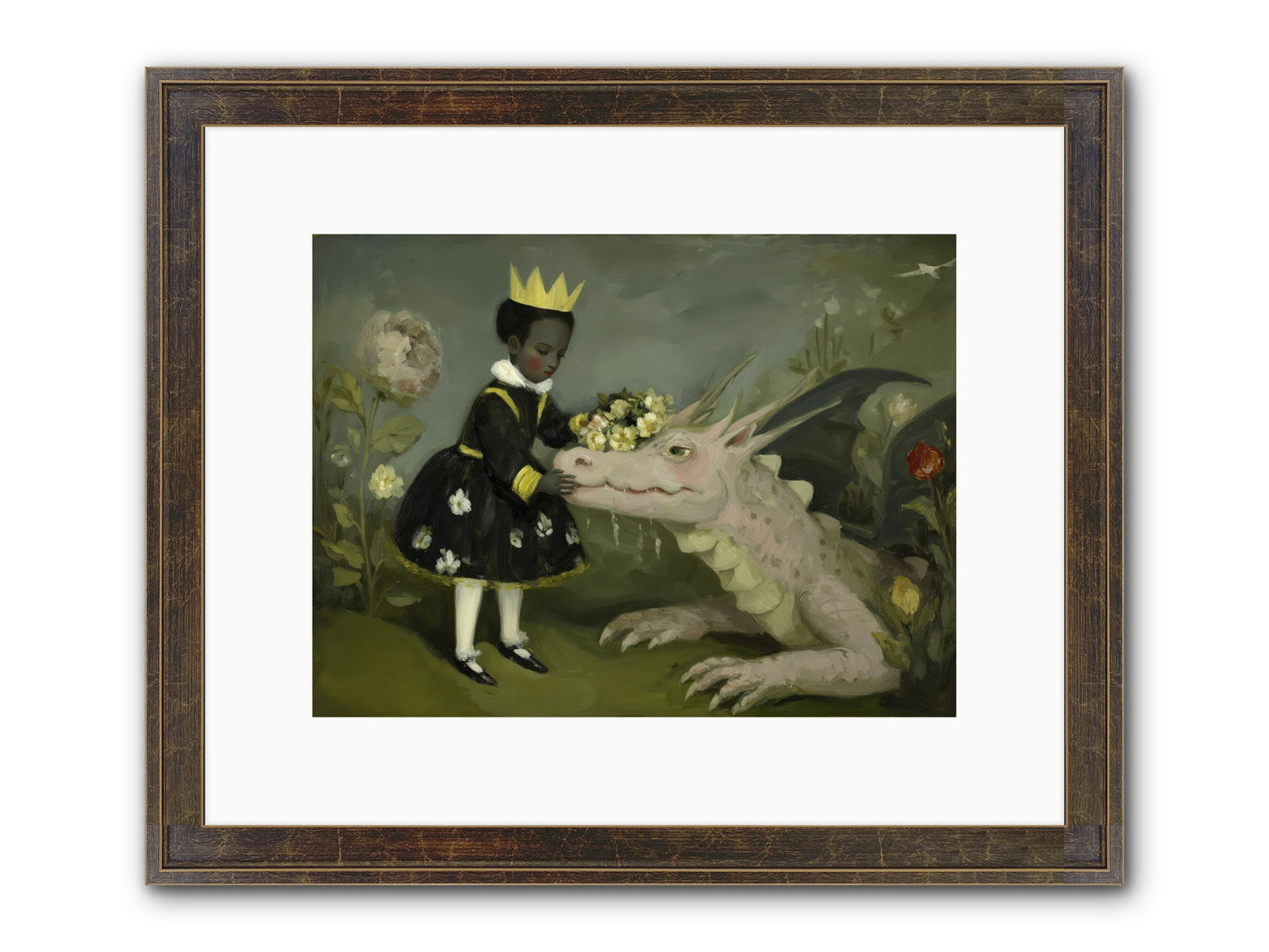 Where Scales Meet Wonder Framed Print - Slimwoods Black/Gold 12x9