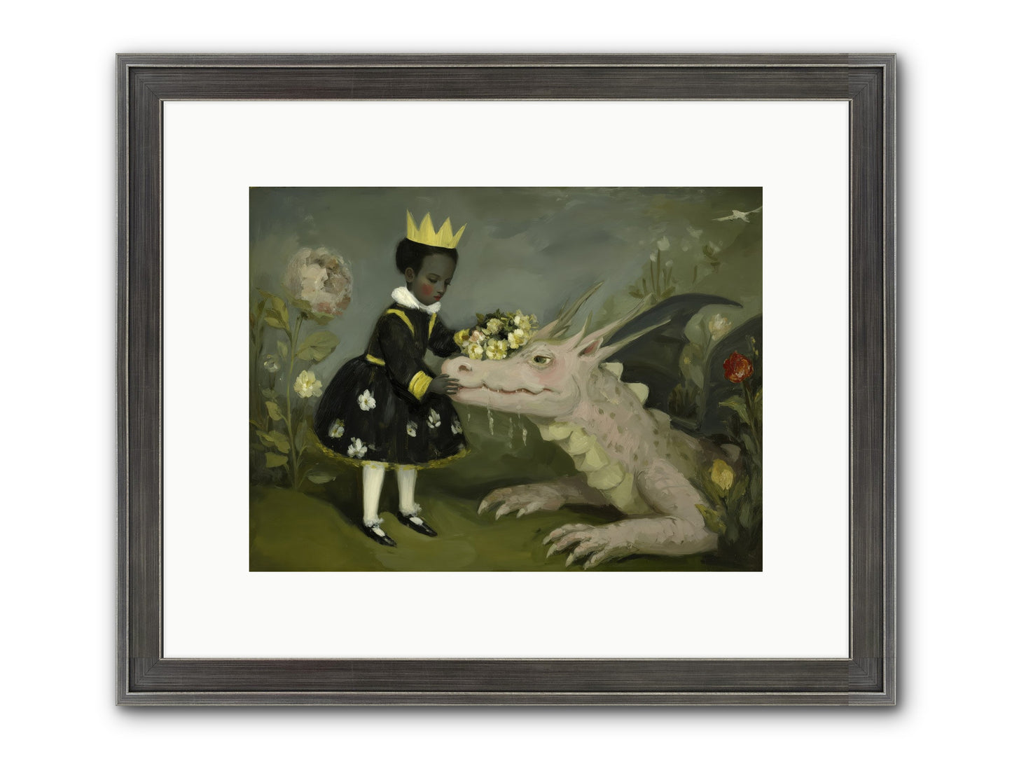 Where Scales Meet Wonder Framed Print - Slimwoods Black/Silver 12x9