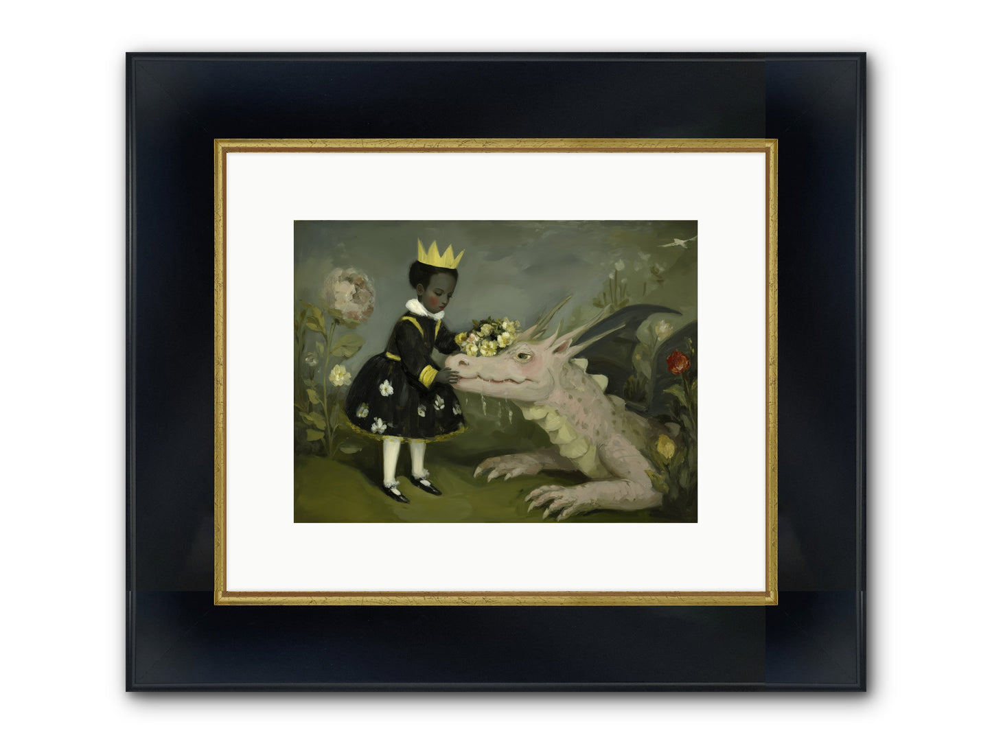 Where Scales Meet Wonder Framed Print - Wide Black w/Gold 12x9