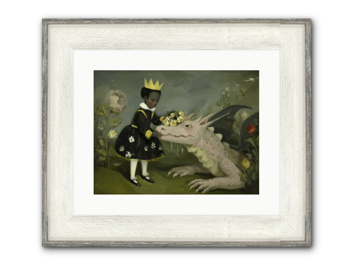 Where Scales Meet Wonder Framed Print - Driftwood White 16x12