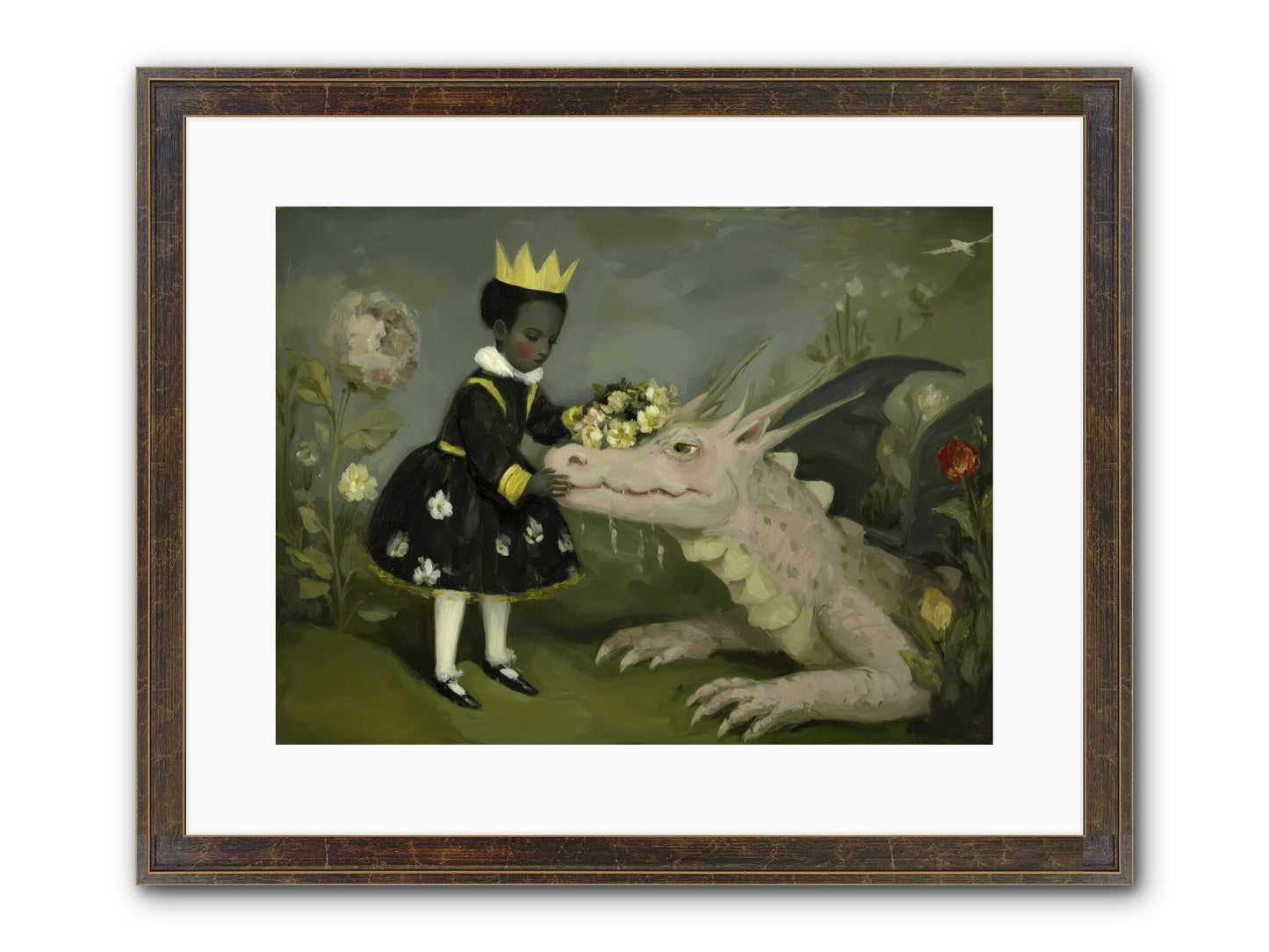 Where Scales Meet Wonder Framed Print - Slimwoods Black/Gold 16x12