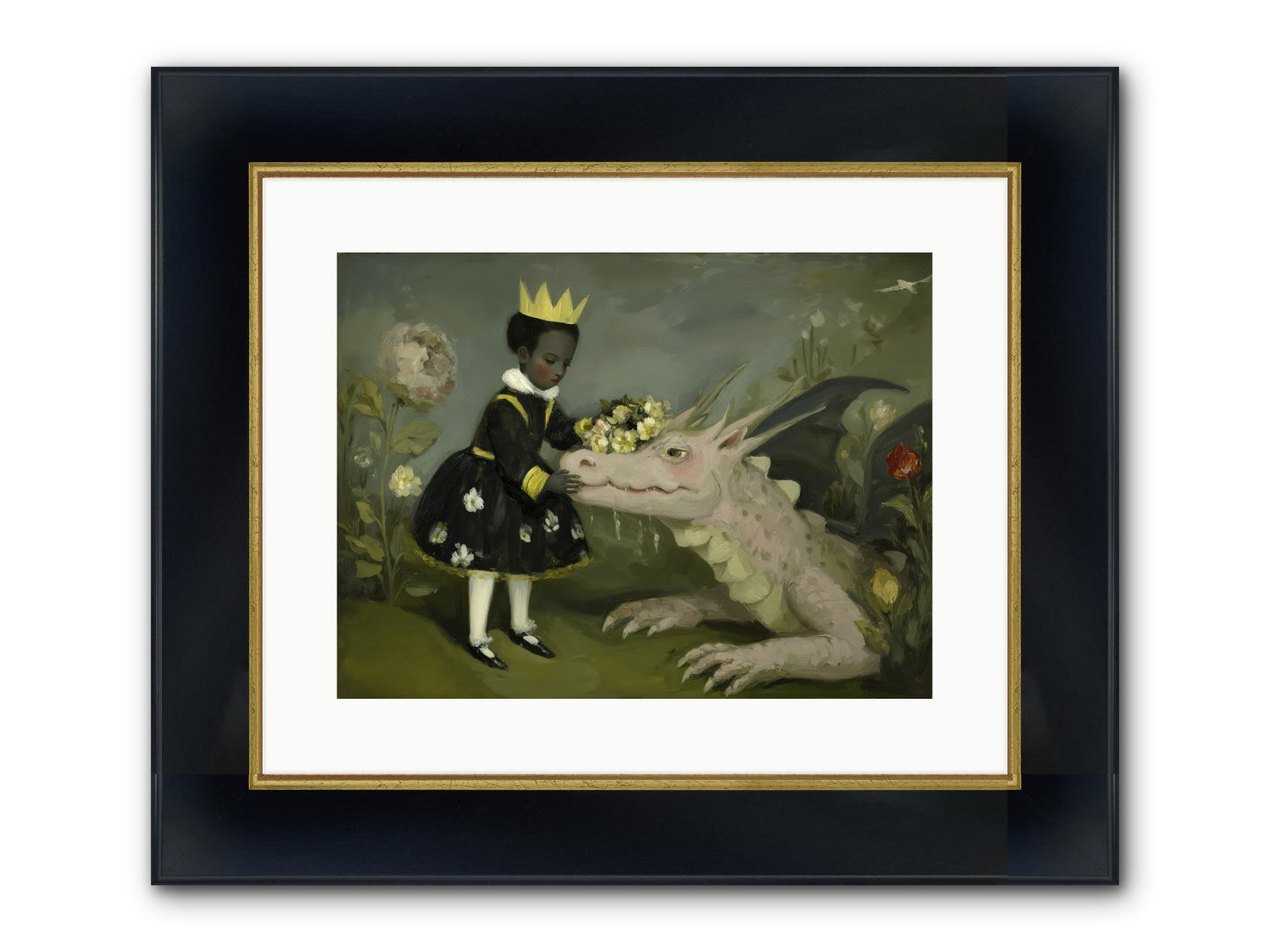 Where Scales Meet Wonder Framed Print - Wide Black w/Gold 16x12