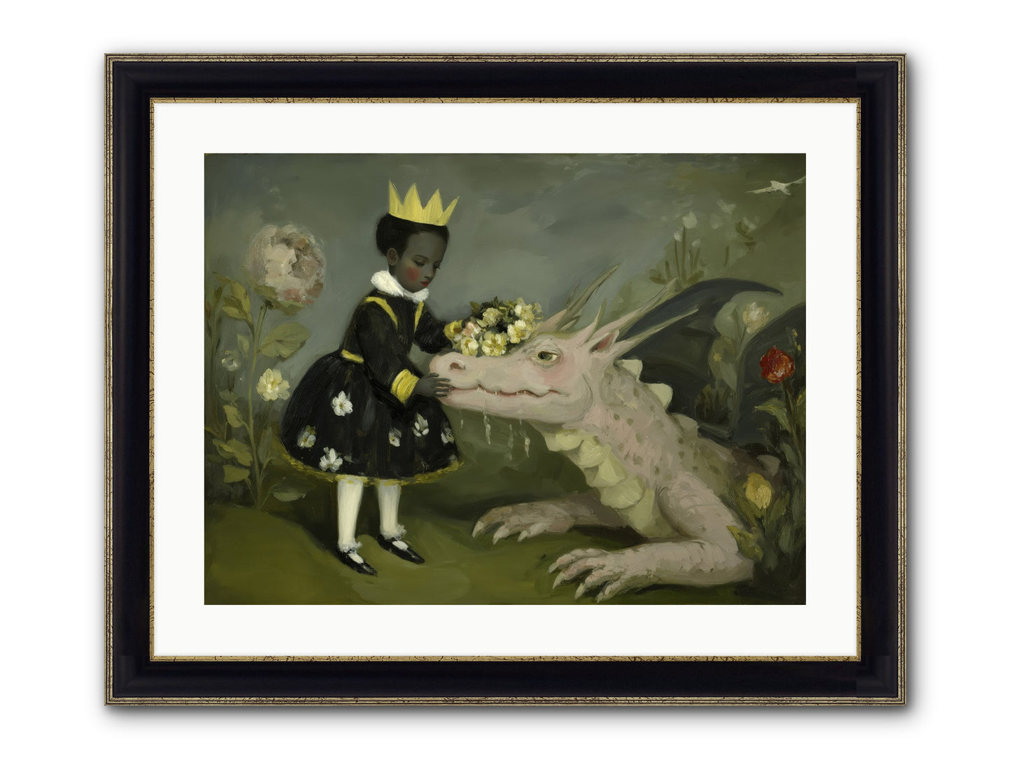 Where Scales Meet Wonder Framed Print - Black & Gold 24x18