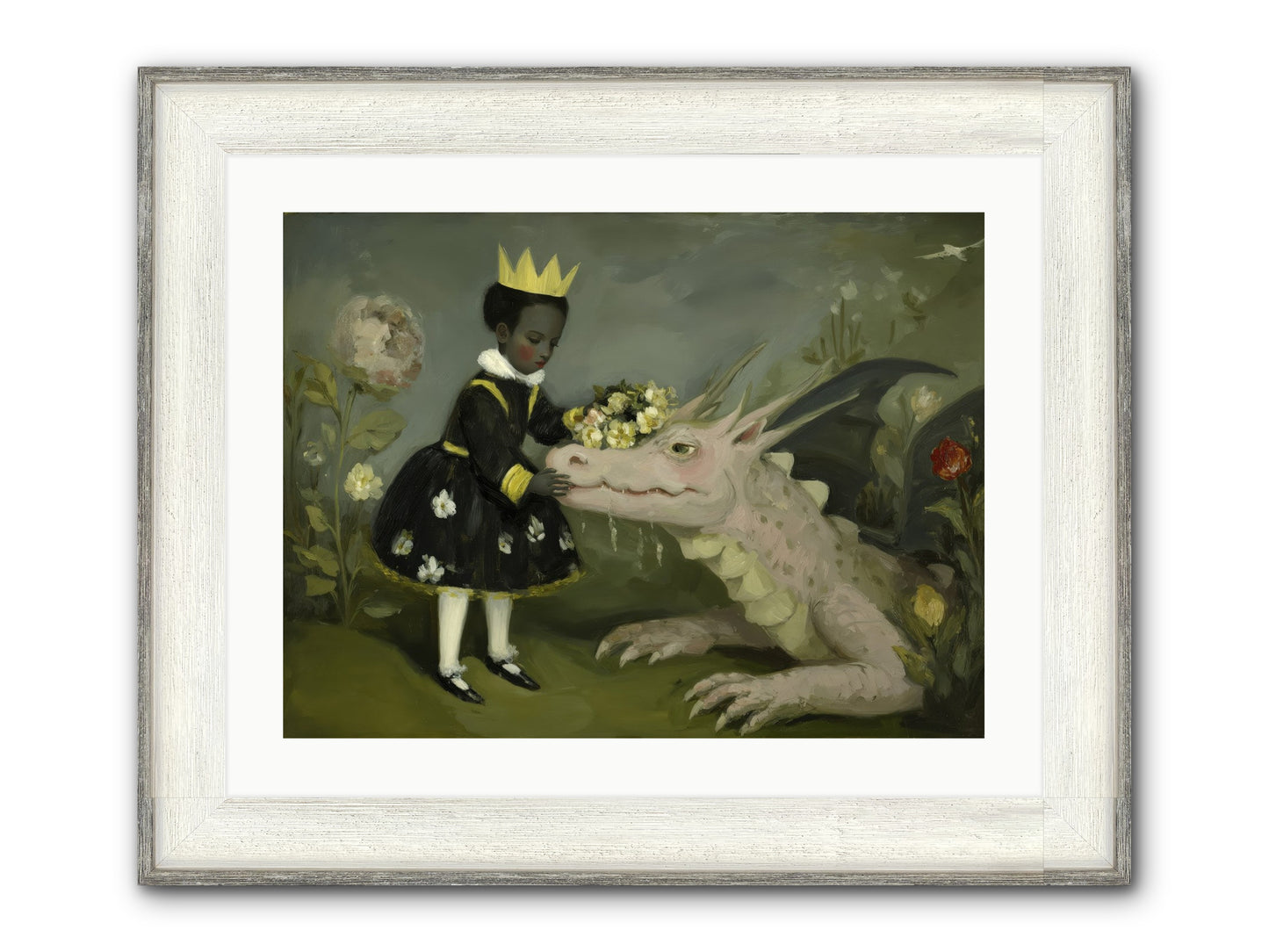 Where Scales Meet Wonder Framed Print - Driftwood White 24x18