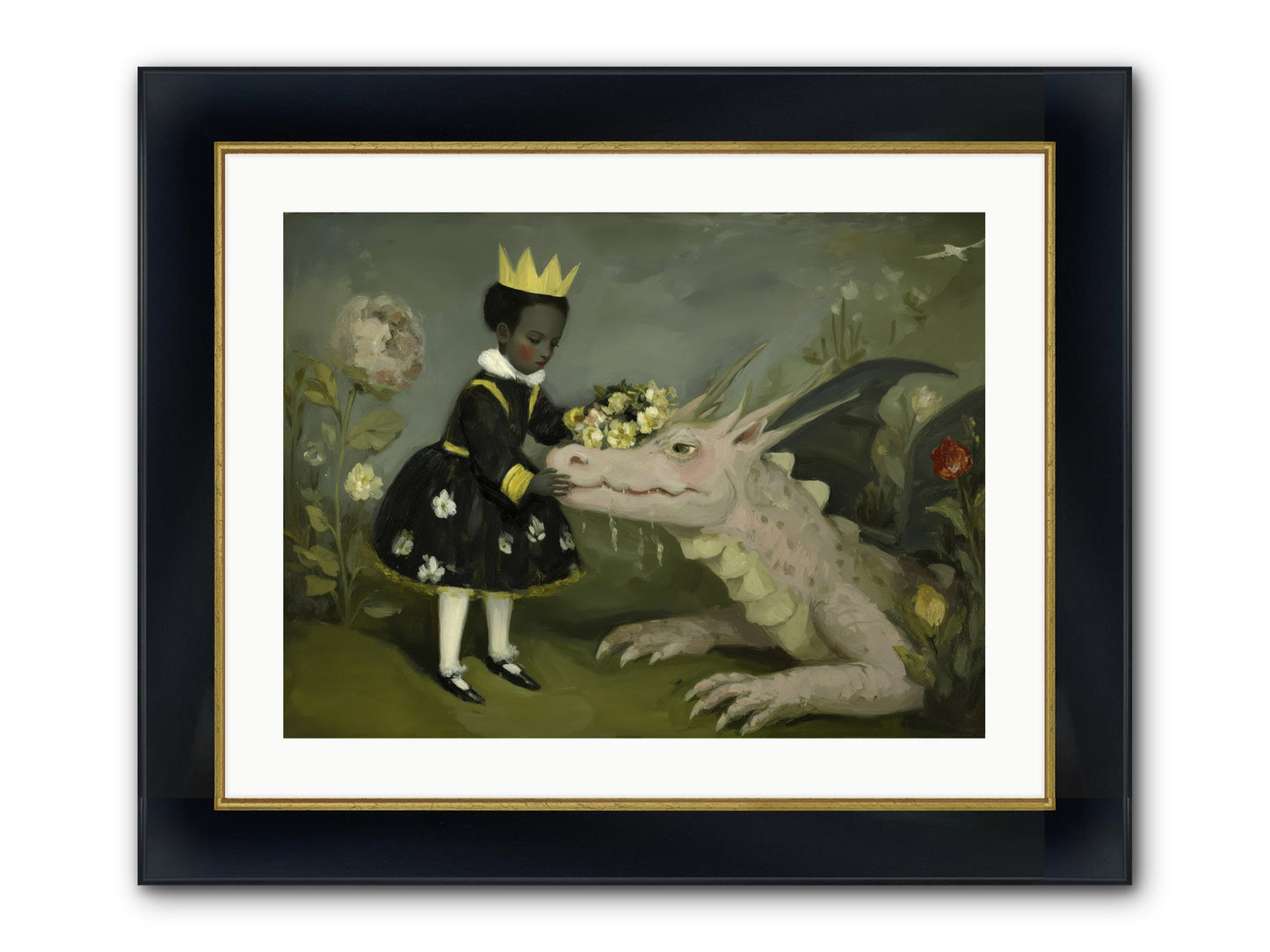 Where Scales Meet Wonder Framed Print - Wide Black w/Gold 24x18