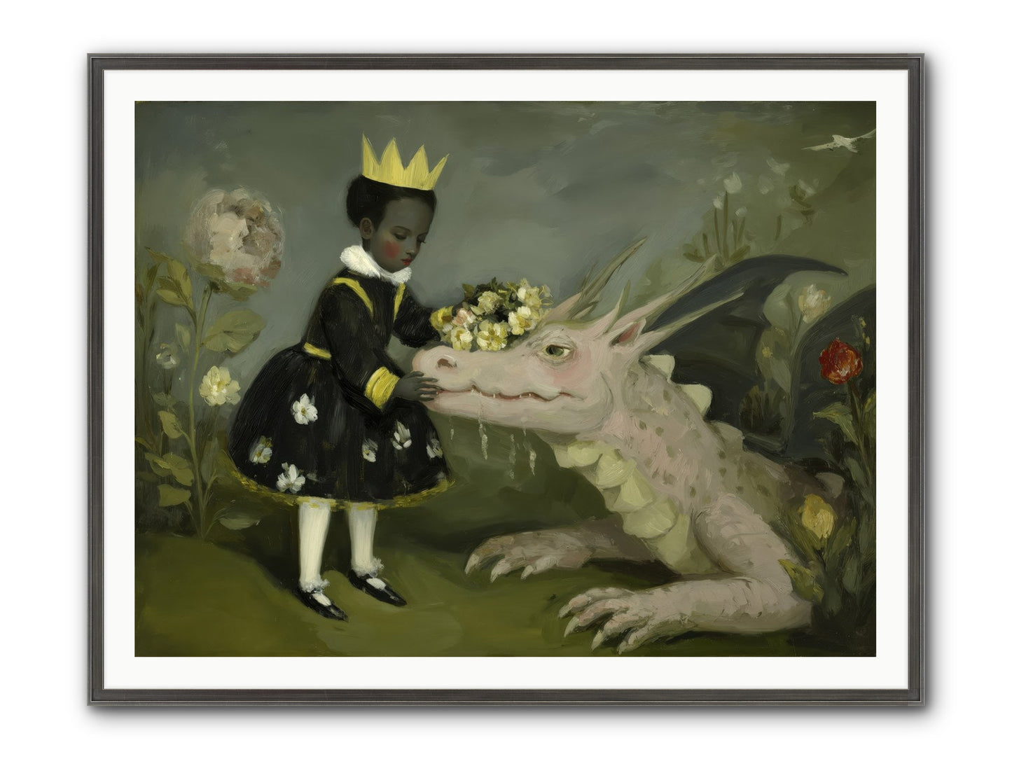Where Scales Meet Wonder Framed Print - Slimwoods Black/Silver 48x36