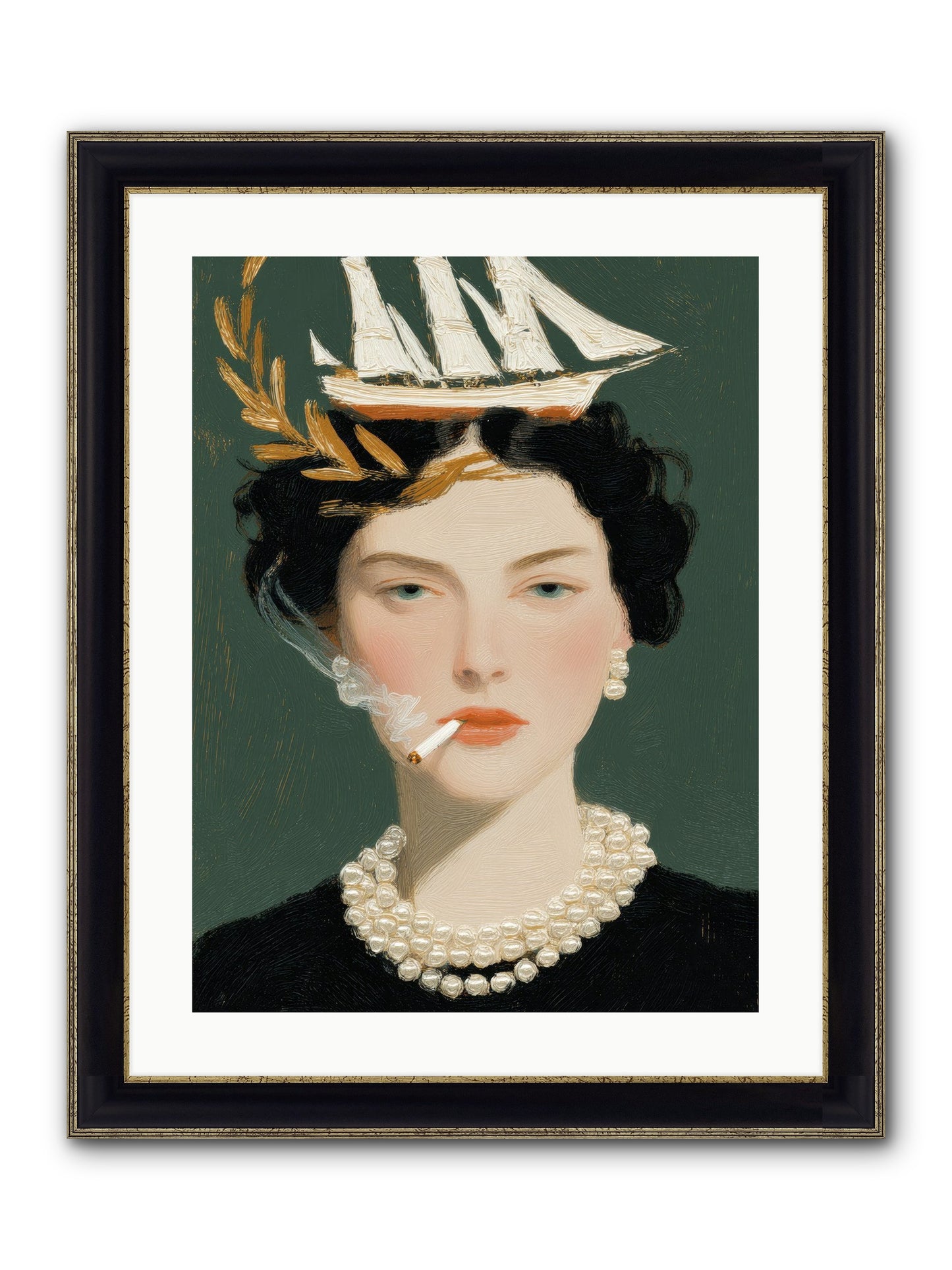Where Stories Begin Framed Print - Black & Gold 18x24