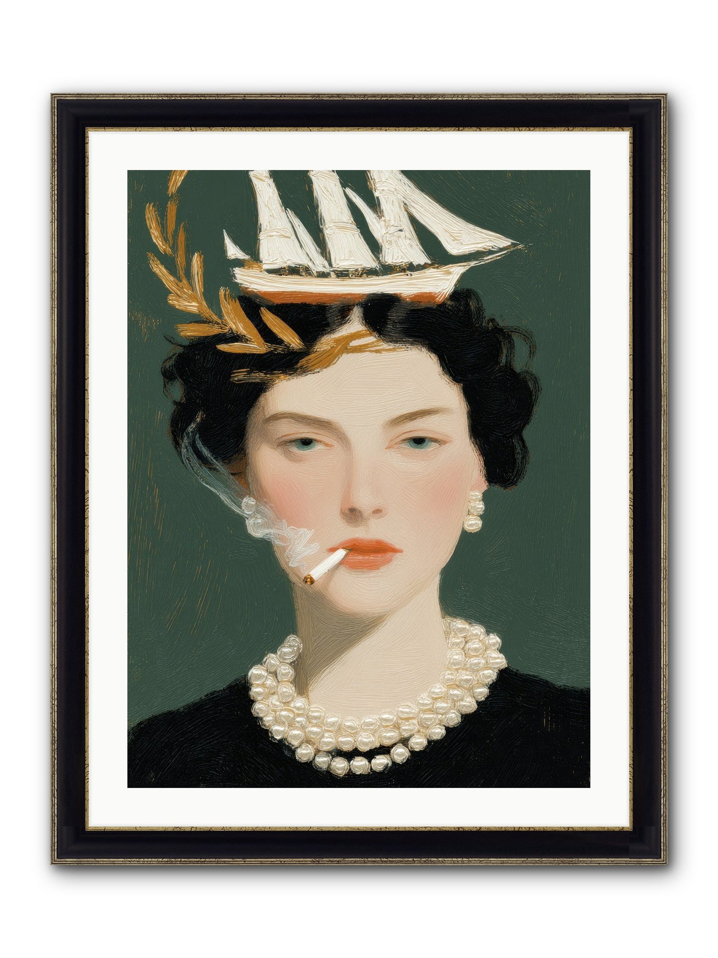 Where Stories Begin Framed Print - Black & Gold 24x32