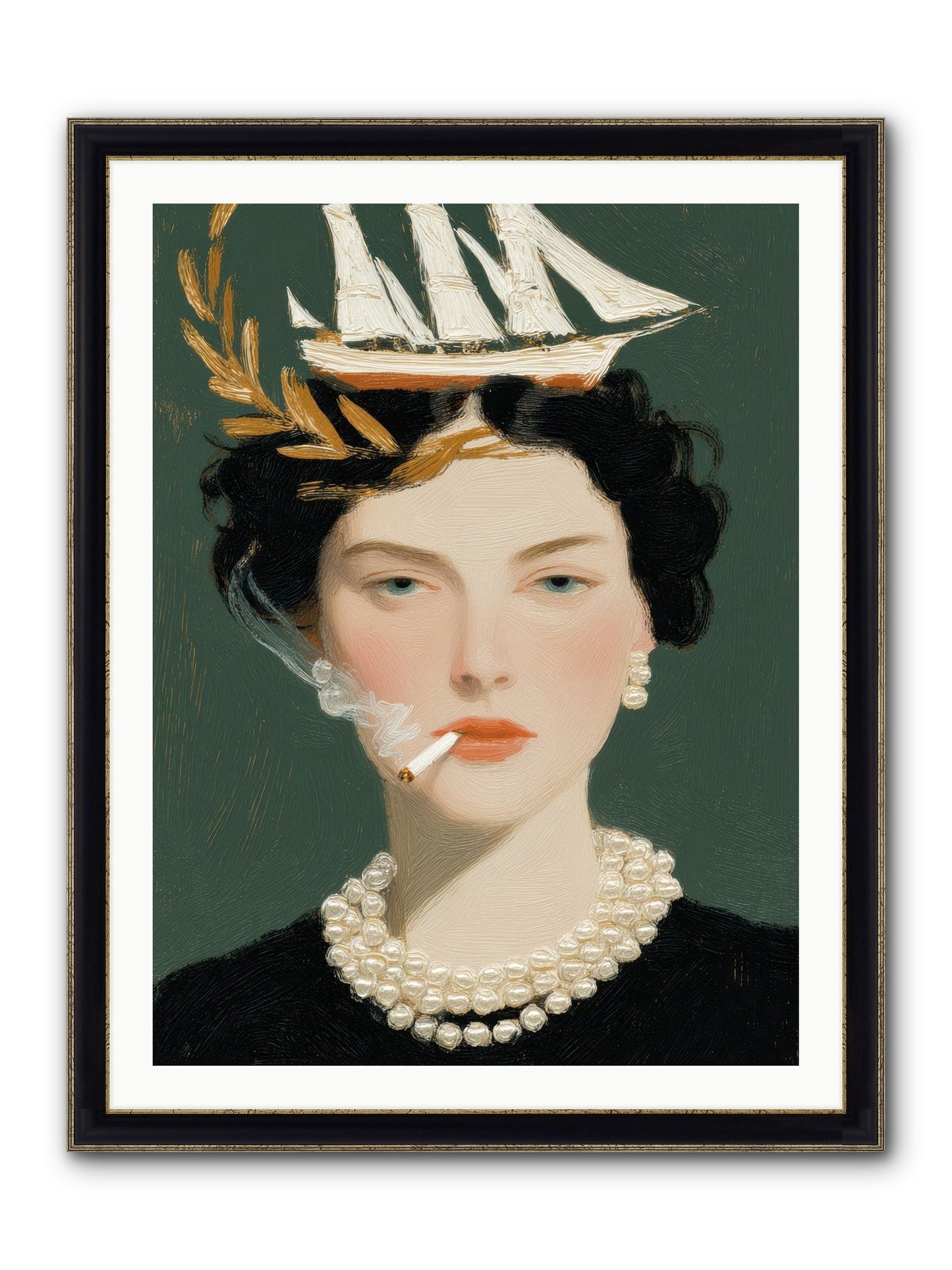 Where Stories Begin Framed Print - Black & Gold 30x40