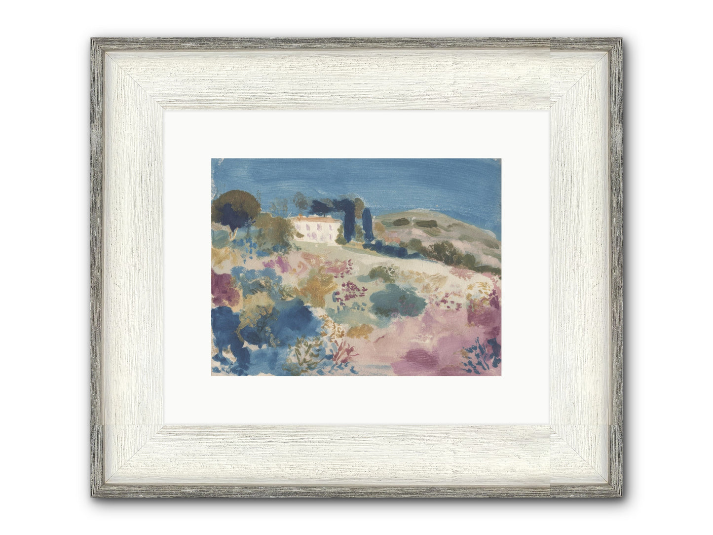 Where Summer Stayed Framed Print - Driftwood White 12x9