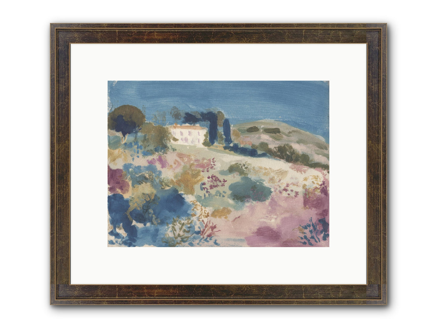 Where Summer Stayed Framed Print - Slimwoods Black/Gold 12x9