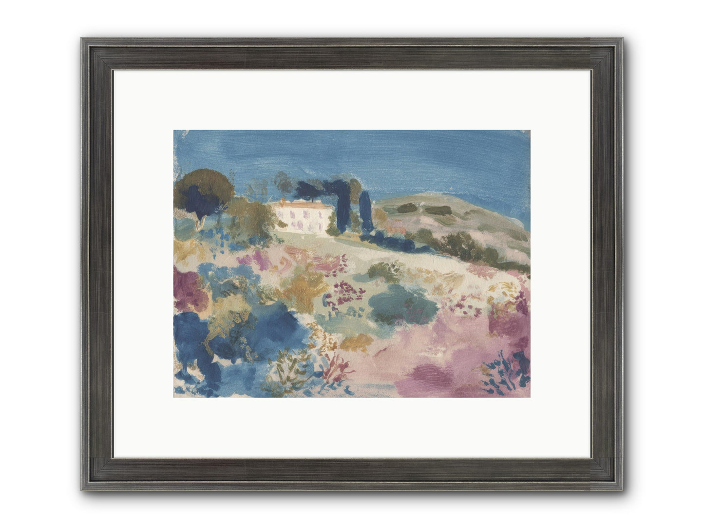 Where Summer Stayed Framed Print - Slimwoods Black/Silver 12x9