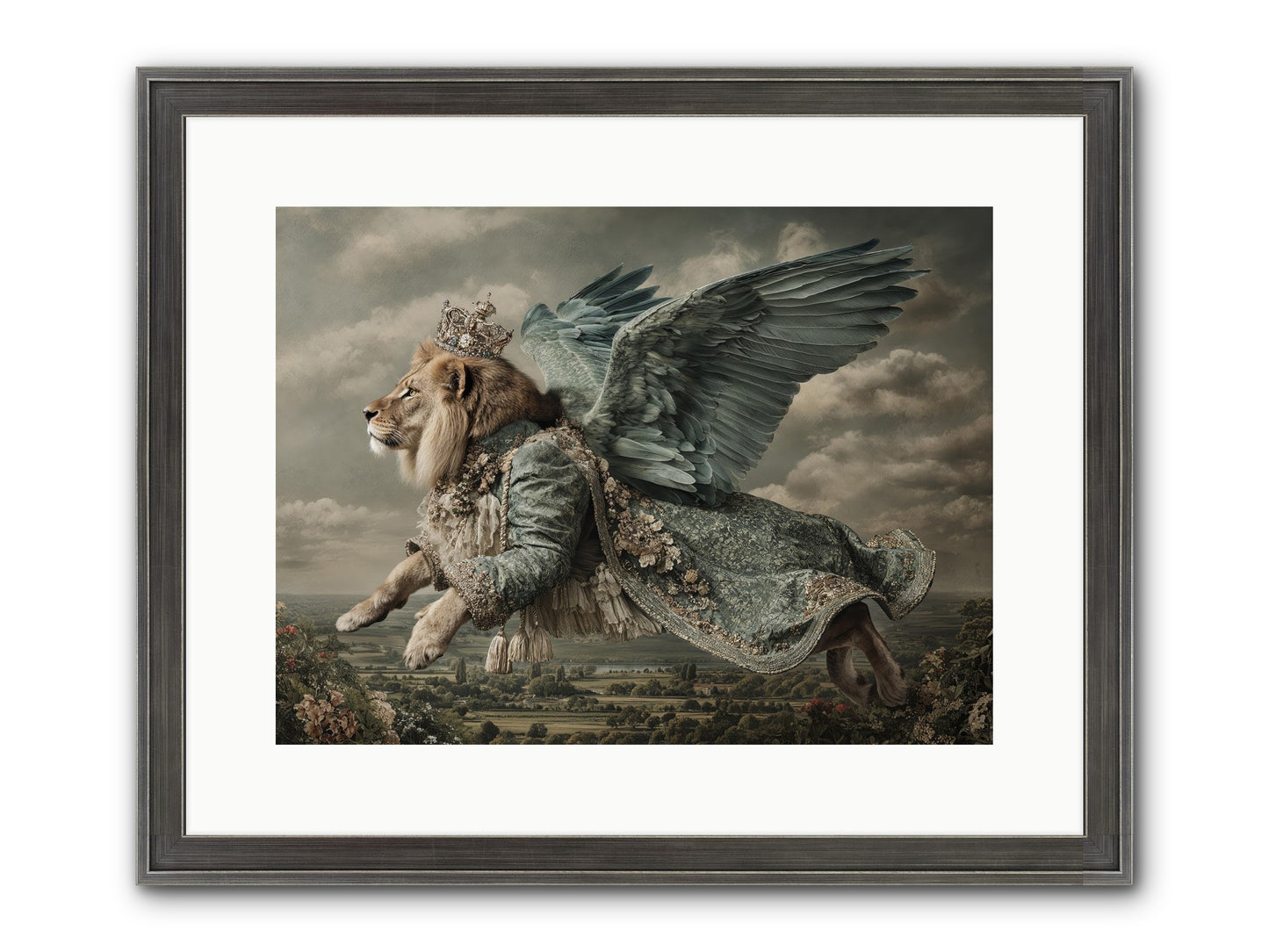 Where The Clouds Remember Framed Print - Slimwoods Black/Silver 16x12