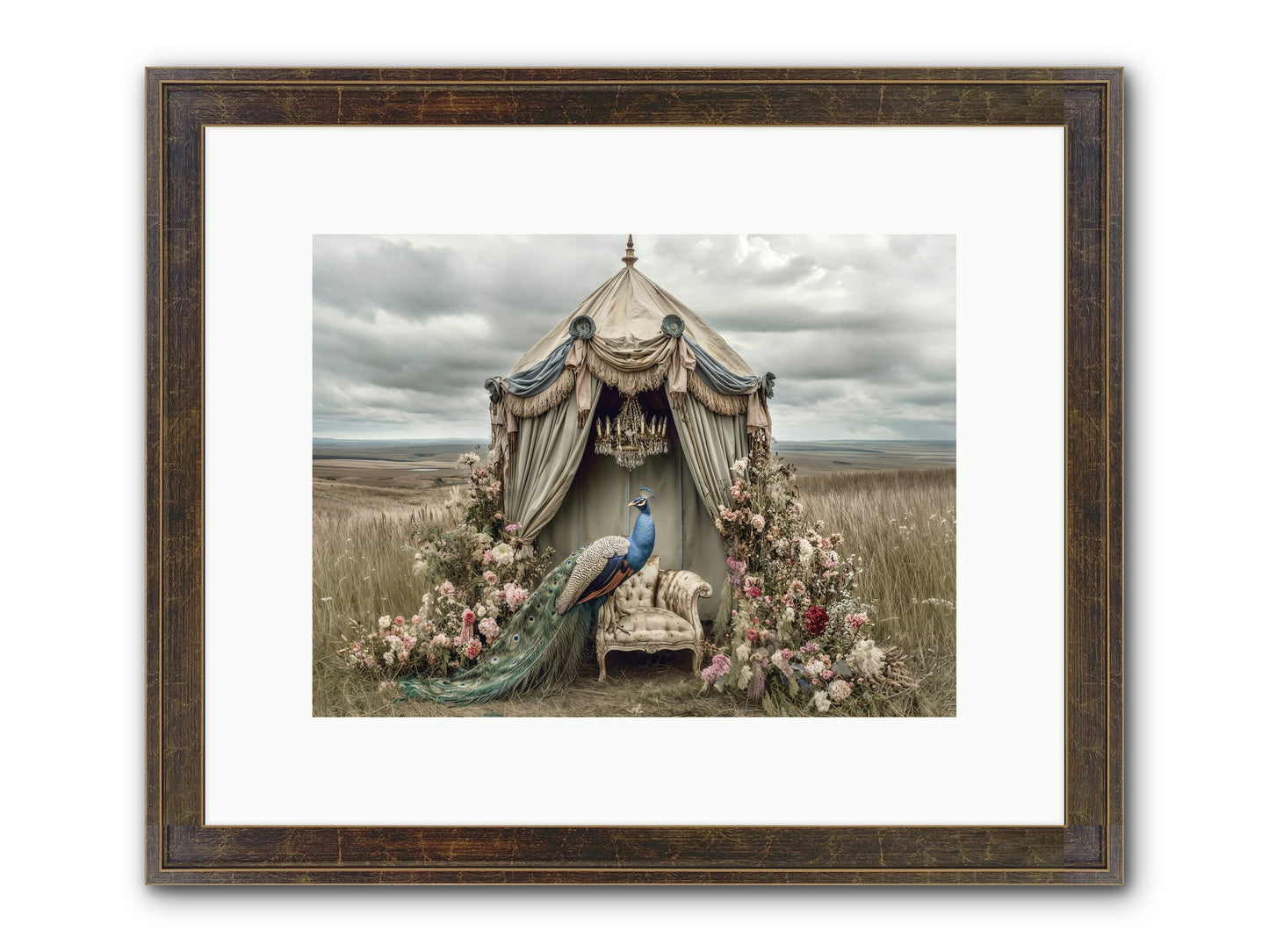 Where The Wild Grew Gentle Framed Print - Slimwoods Black/Gold 12x9