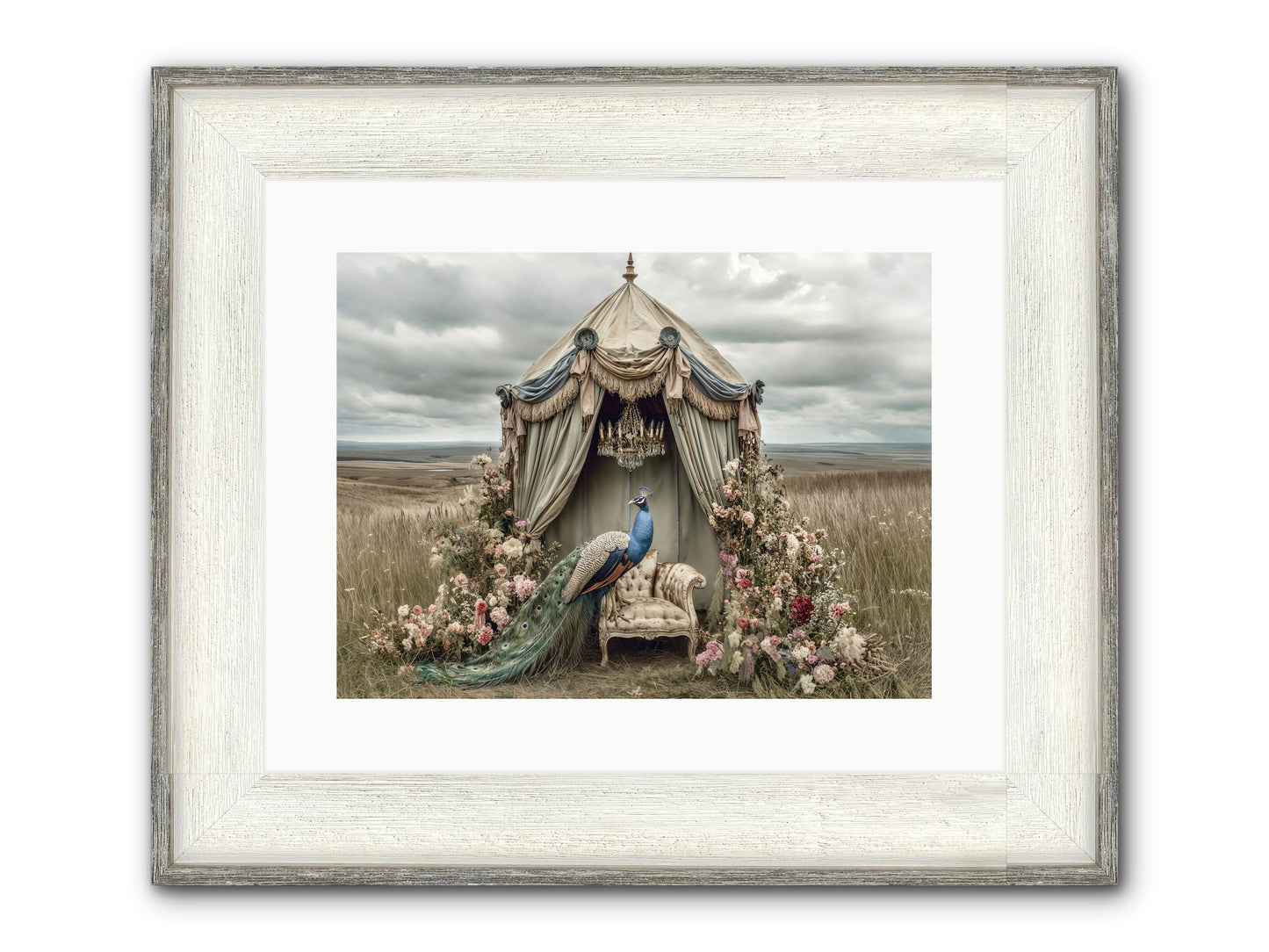 Where The Wild Grew Gentle Framed Print - Driftwood White 16x12
