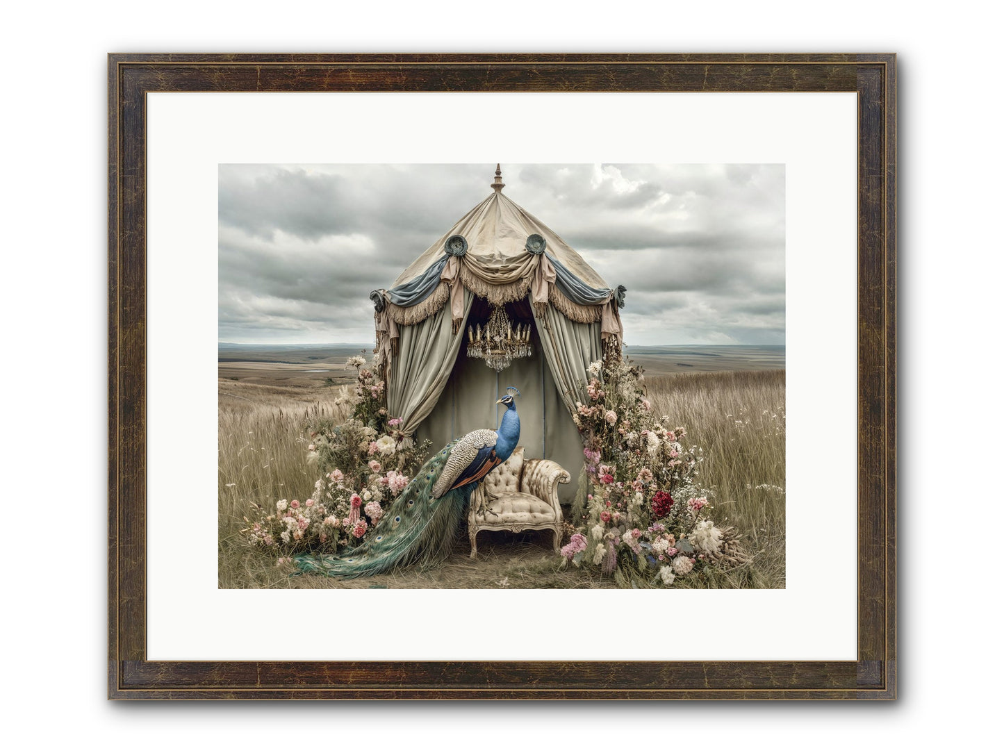 Where The Wild Grew Gentle Framed Print - Slimwoods Black/Gold 16x12